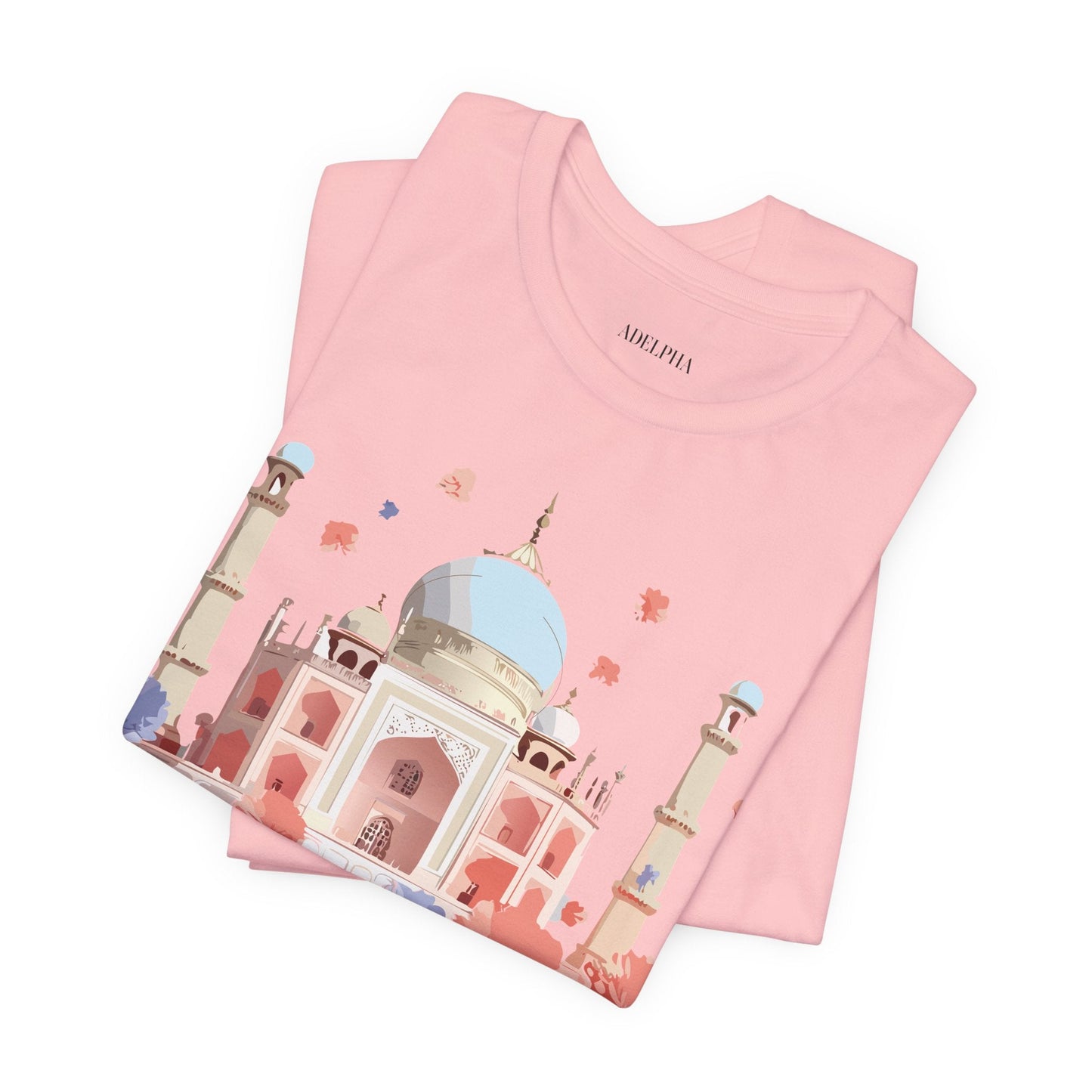 Unisex Taj Mahal Graphic Tee Vintage Inspired Shirt By Adelpha Art Design Collection