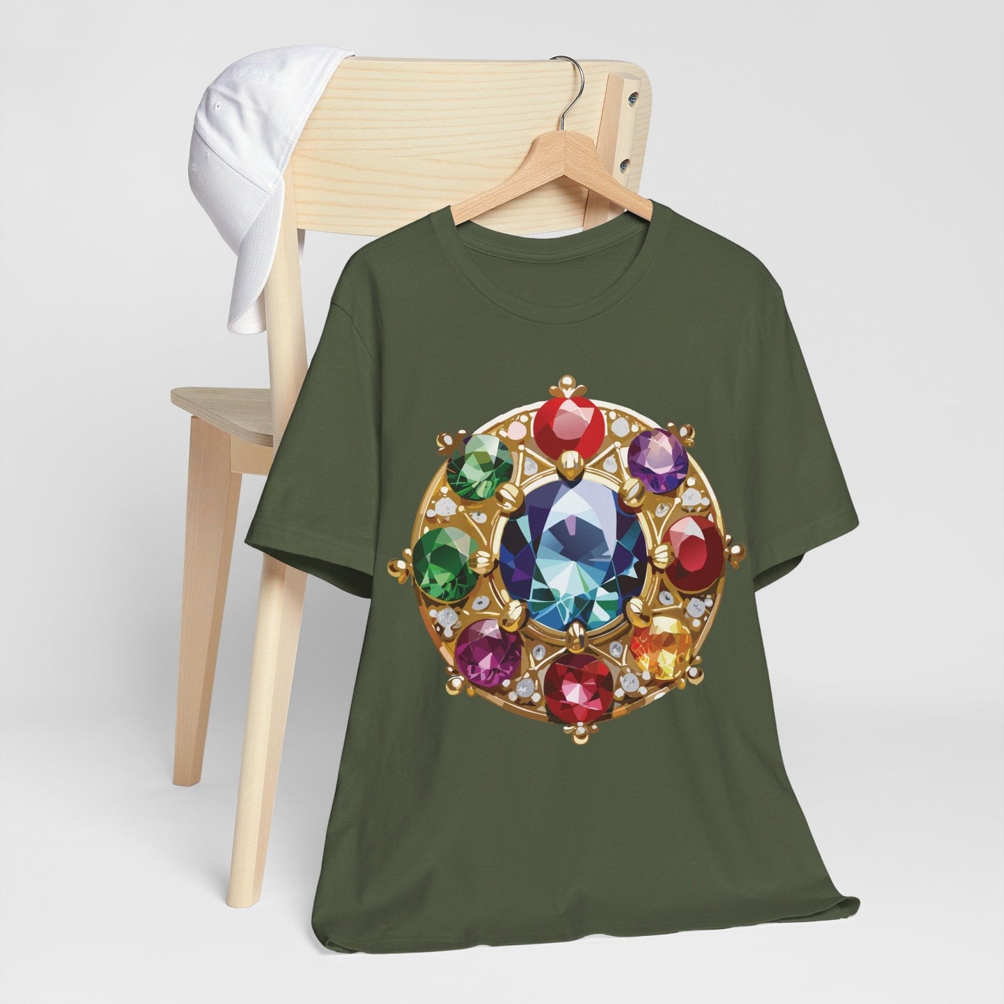Jewelry Graphic Unisex 100 Cotton Vintage Treasure Art T-Shirt 39