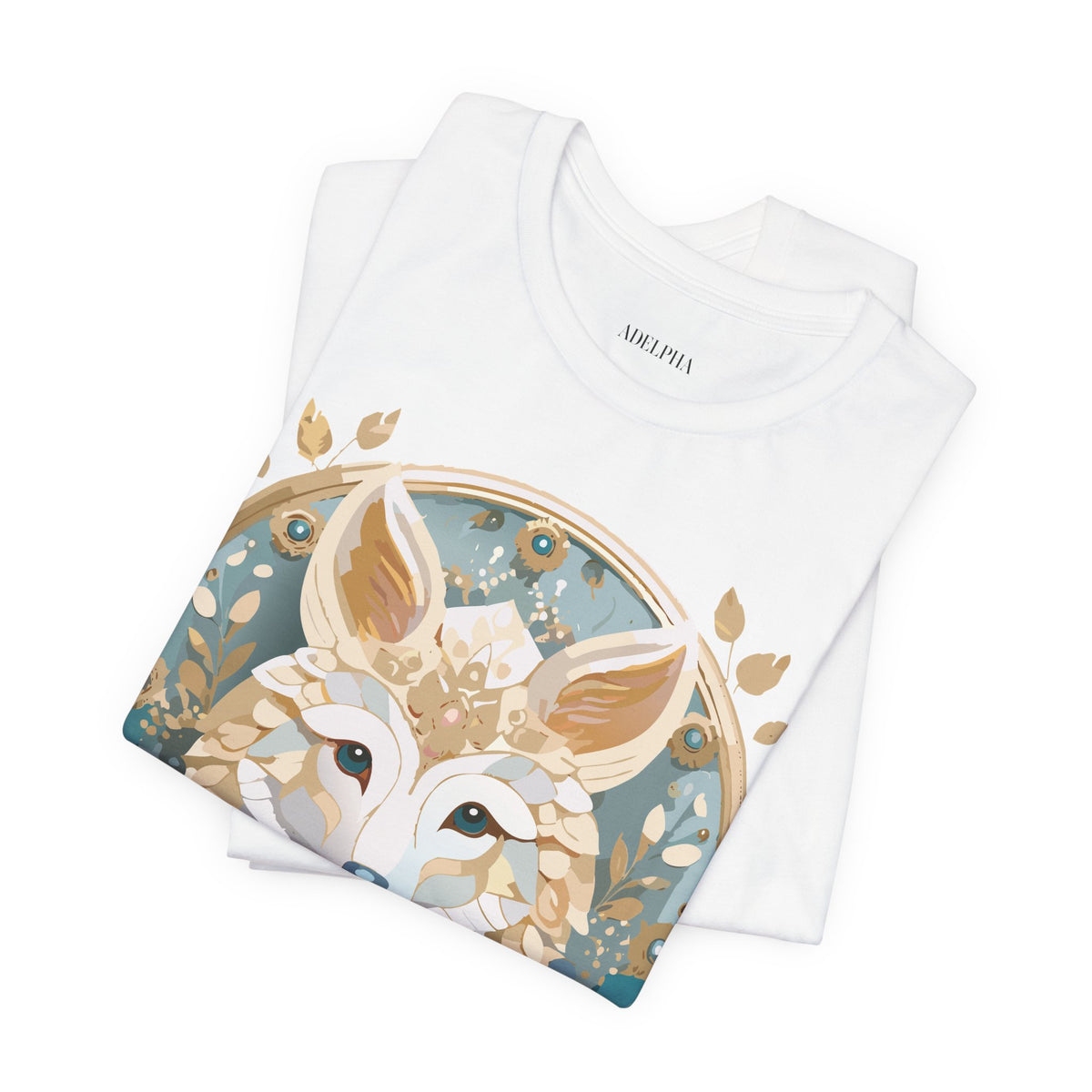 Medallion Graphic Unisex Cotton Bella+Canvas Tee with Art Design d29