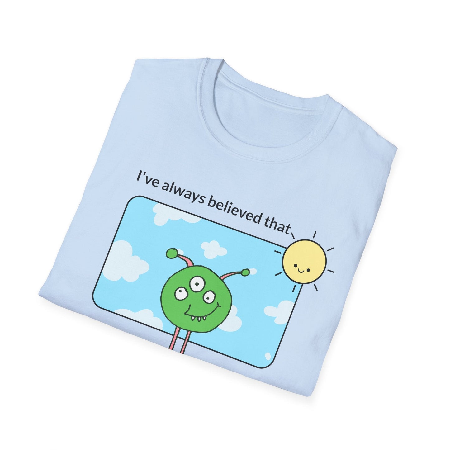 Alien Cartoon Humans Are Weird TShirt