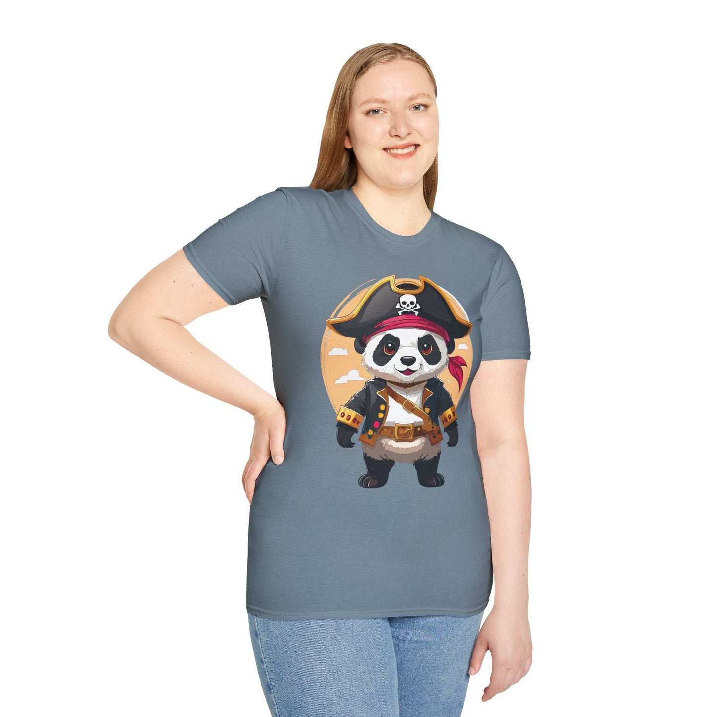 Panda Shirt Unisex T Shirt With Panda Animal Tee Animals Gildan Softstyle 64000 Cotton