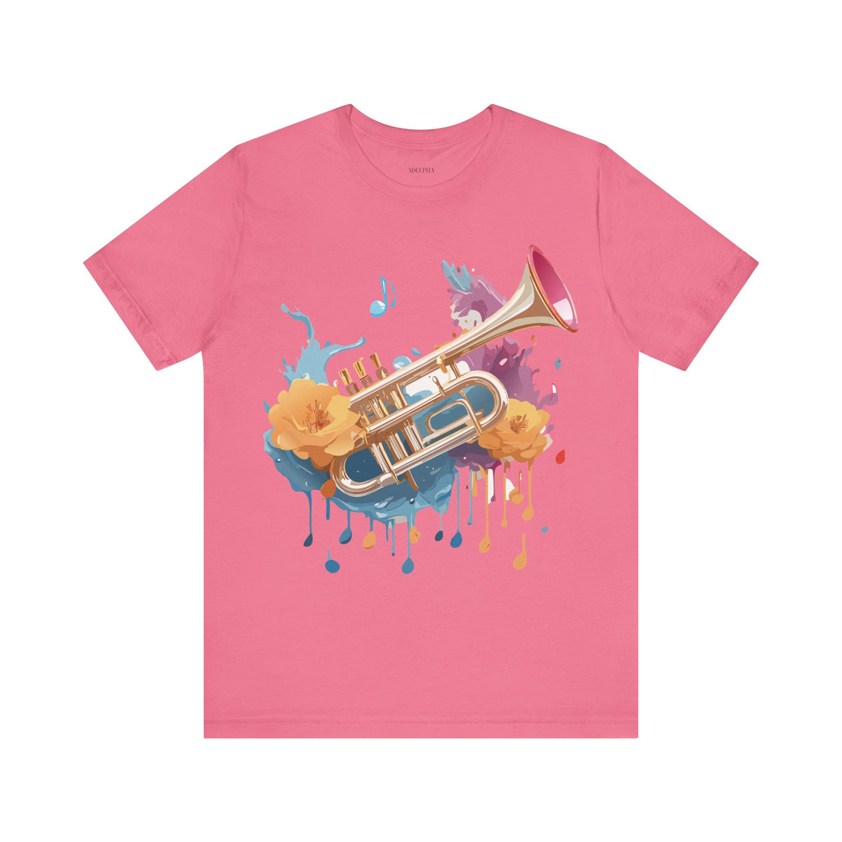 Music Graphic Unisex Cotton Bella+Canvas Tee with Art Design m153