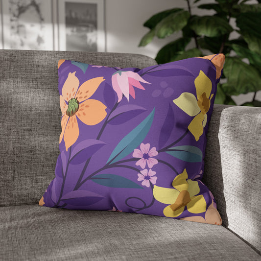 Floral Poly Pillowcase