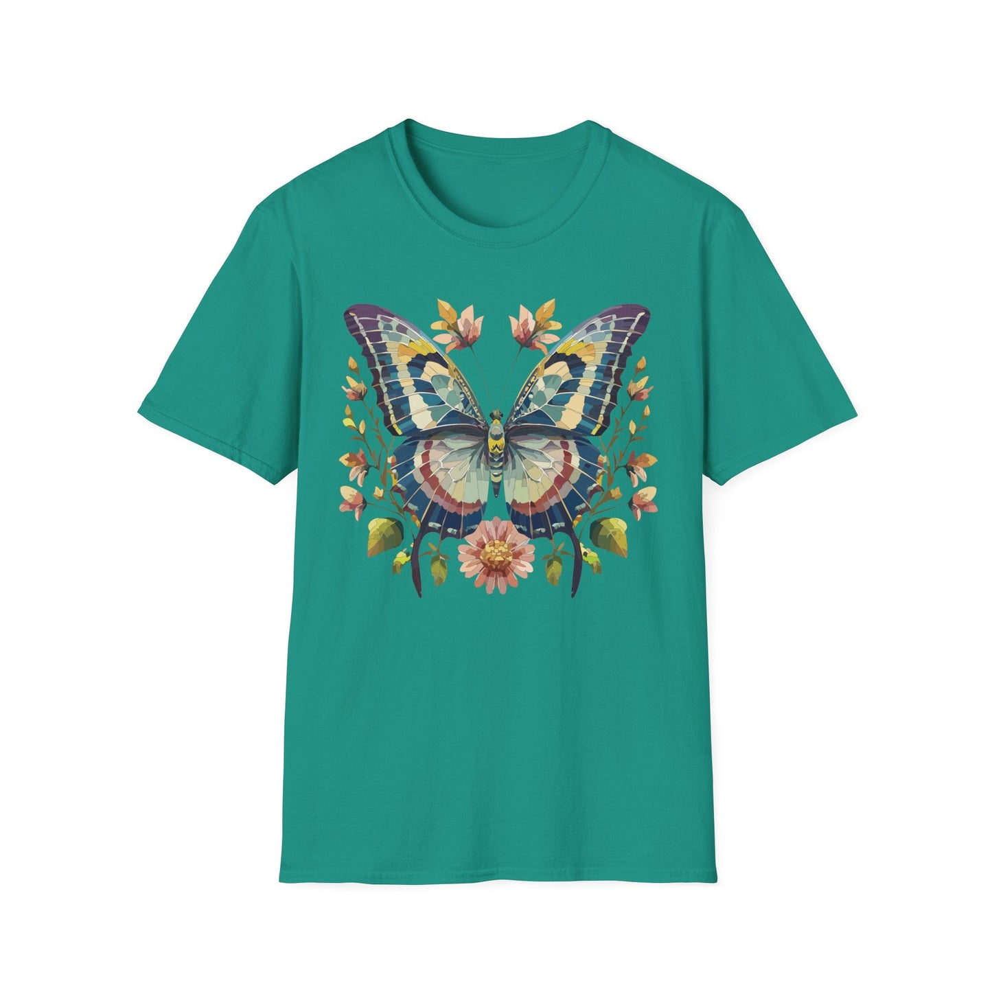 Butterfly Shirt Unisex T Shirt With Monarch Design Gildan Softstyle 64000 Ring Spun Cotton Tee