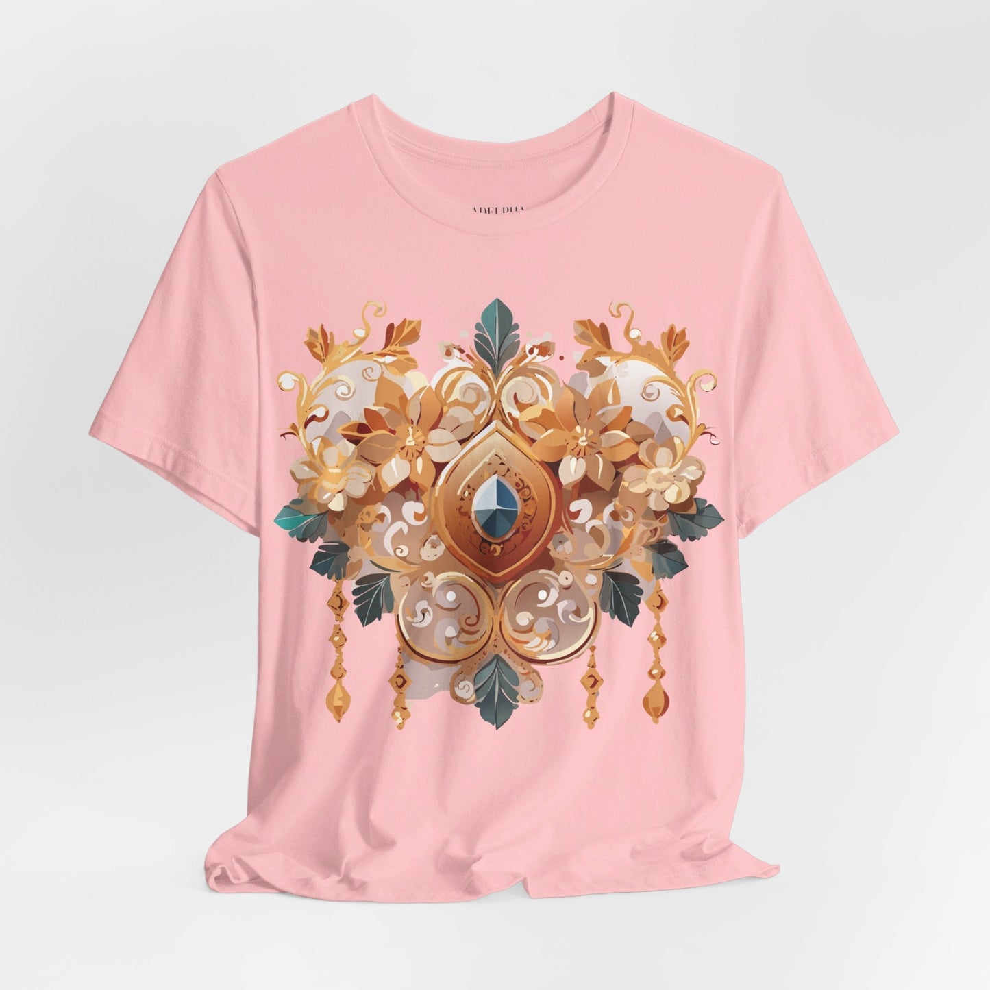 Jewelry Graphic Unisex 100 Cotton Vintage Treasure Art T-Shirt 34