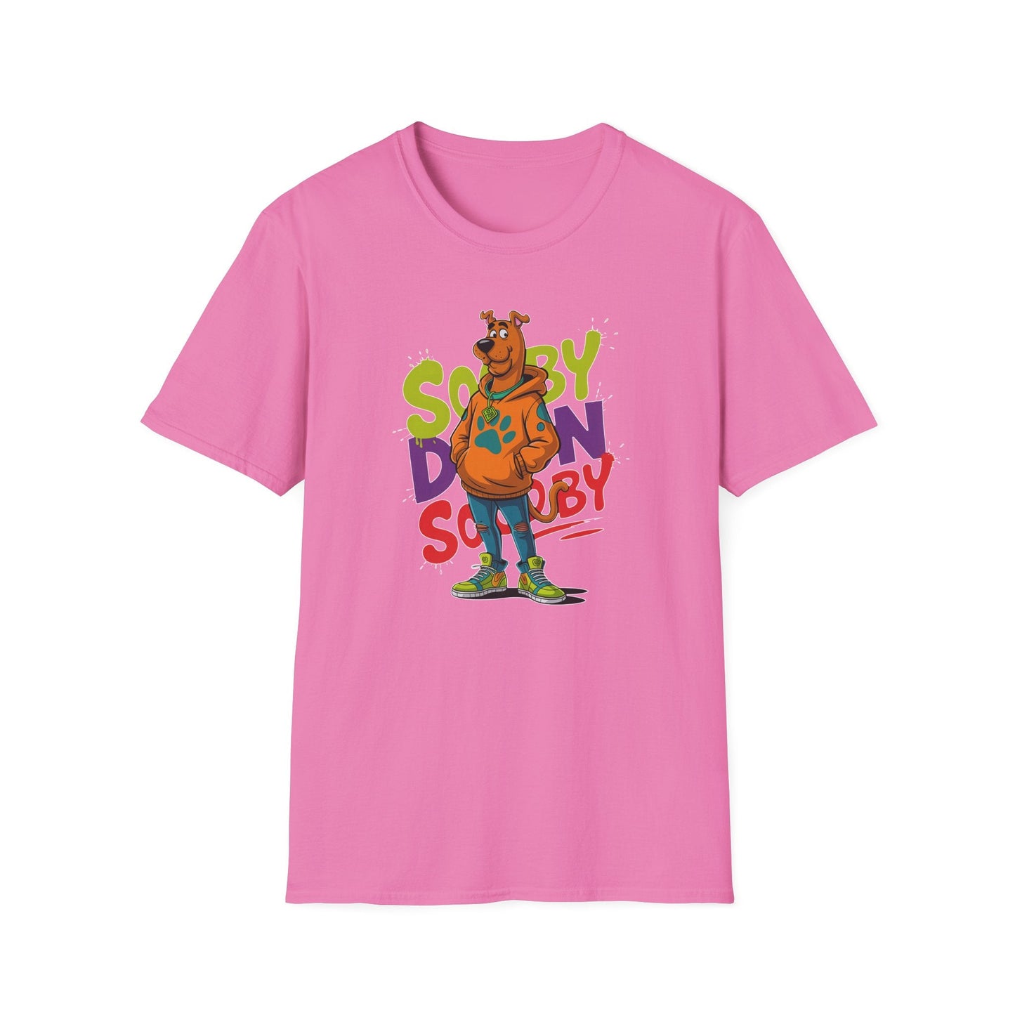 Unisex Cartoon T Shirt With Animation And Funny Animals Tee Gildan Softstyle 64000