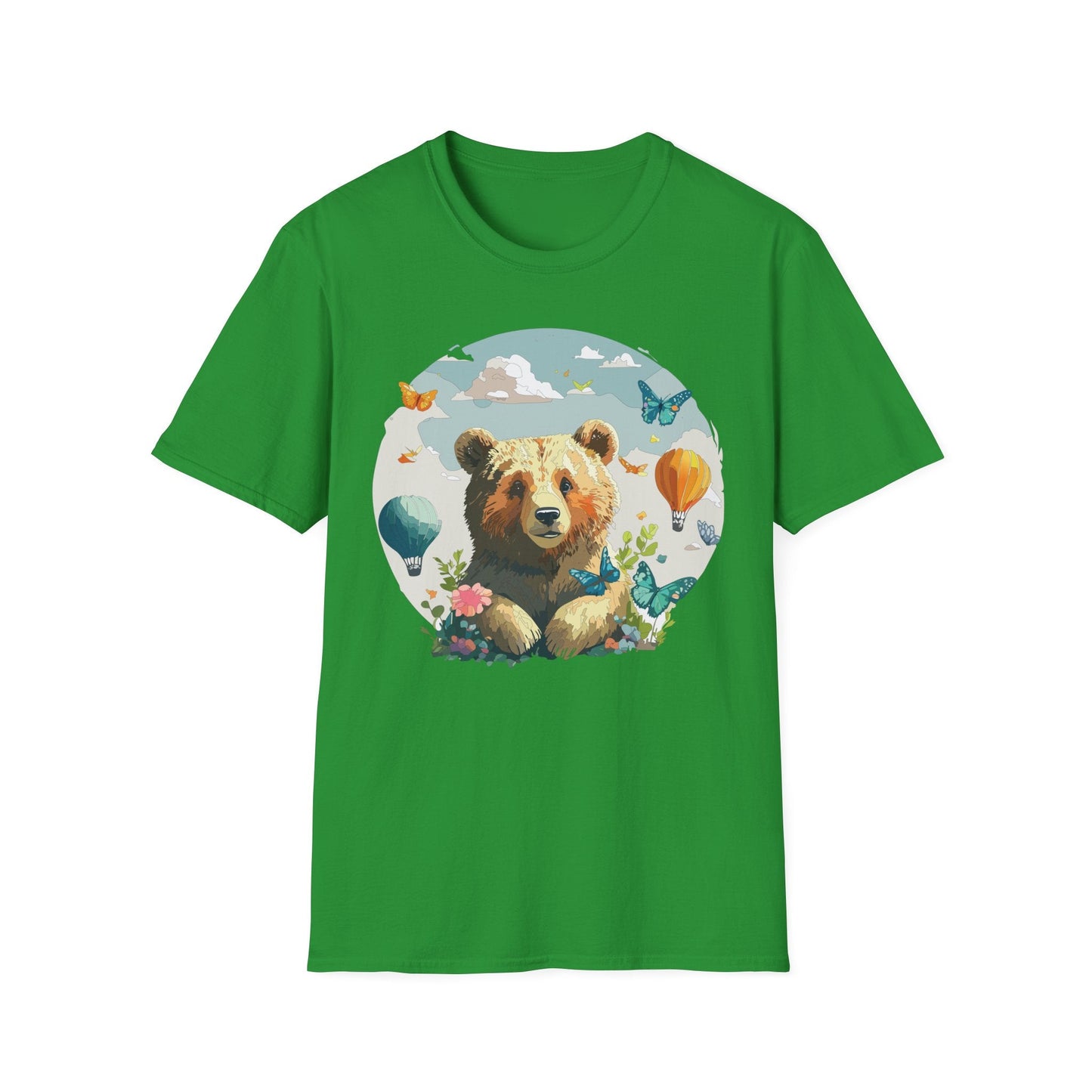 Bear T Shirt Unisex Teddy Bear Tee Softstyle 64000 Breathable Everyday Wear For All Ages