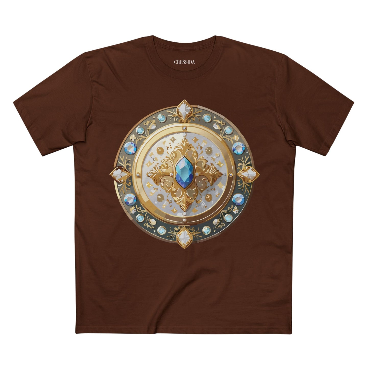 Medallion Graphic T-Shirt Unisex 100 Cotton With Gold Art Design Medal Tee 18