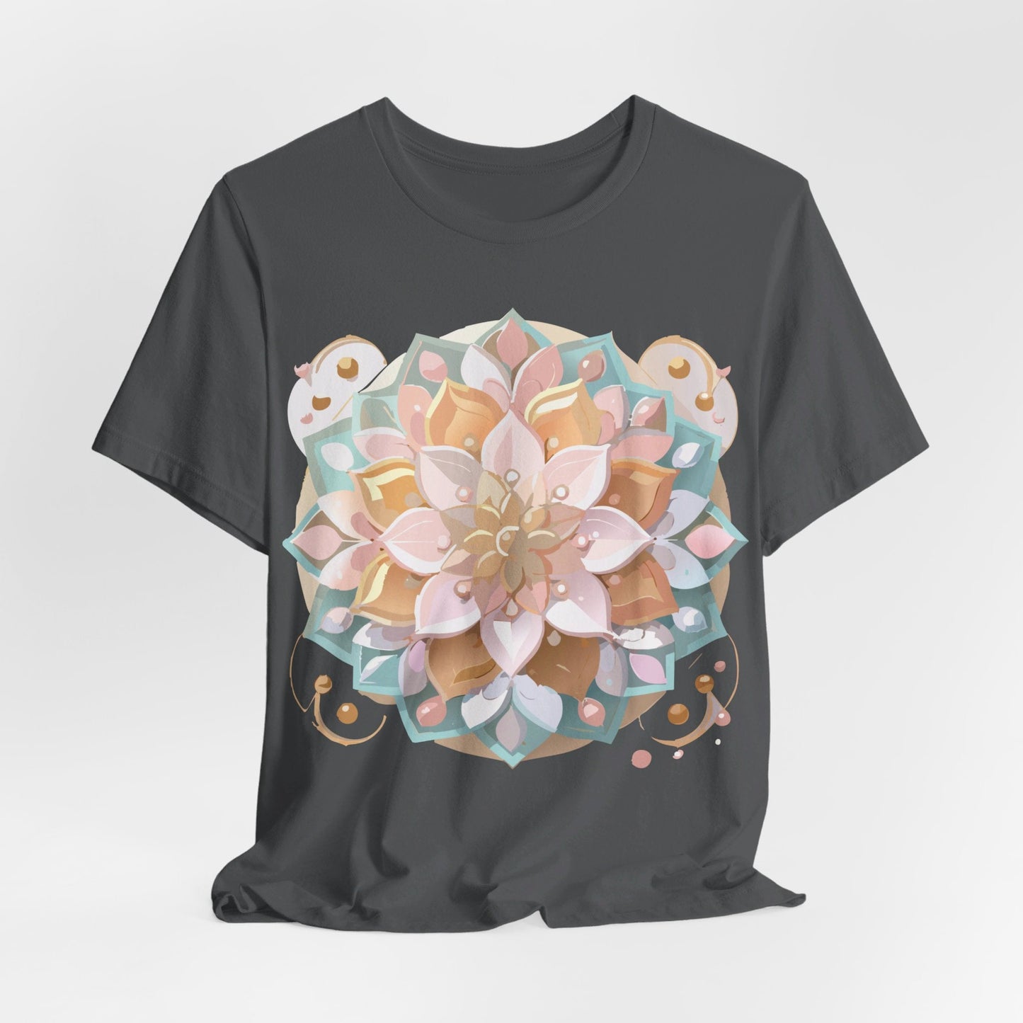 Adelpha Mandala Graphic Tee Unisex Short Sleeve Jersey Shirt Vintage Inspired Artwork