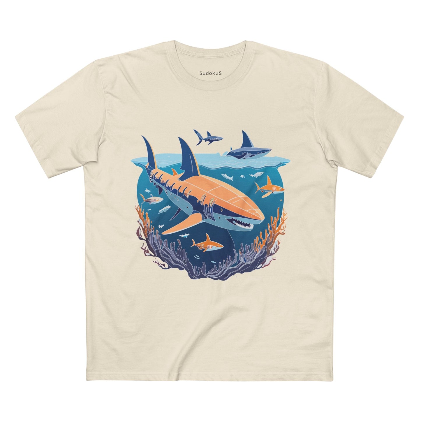 Ocean Coast Graphic Unisex 100 Cotton Staple Tee 10