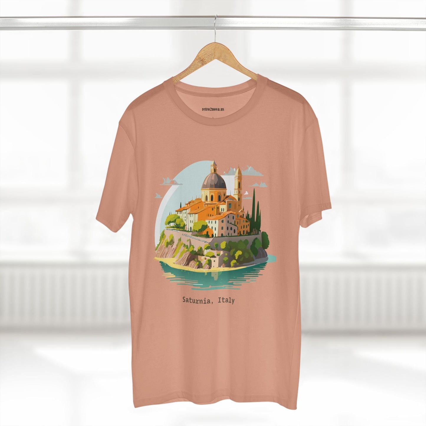 Italy Travel Shirt Unisex Cotton Tee With Original Art Design Retro2Nova Edition