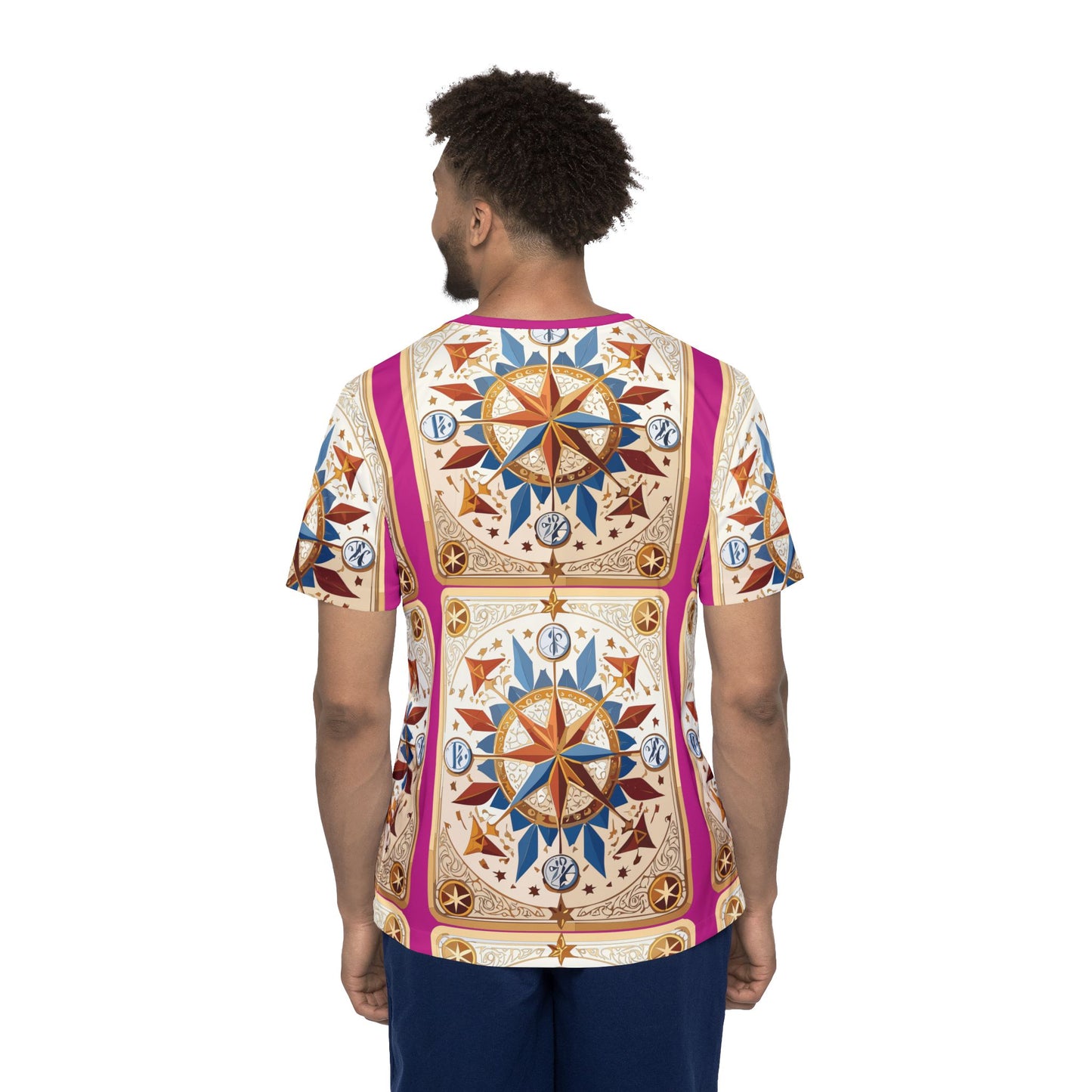 7-Card Deck Graphic T-Shirt, Art Design Poly Shirt, All Over Print Graphic Tee, Playing Cards T-Shirt, Playing Cards Tees