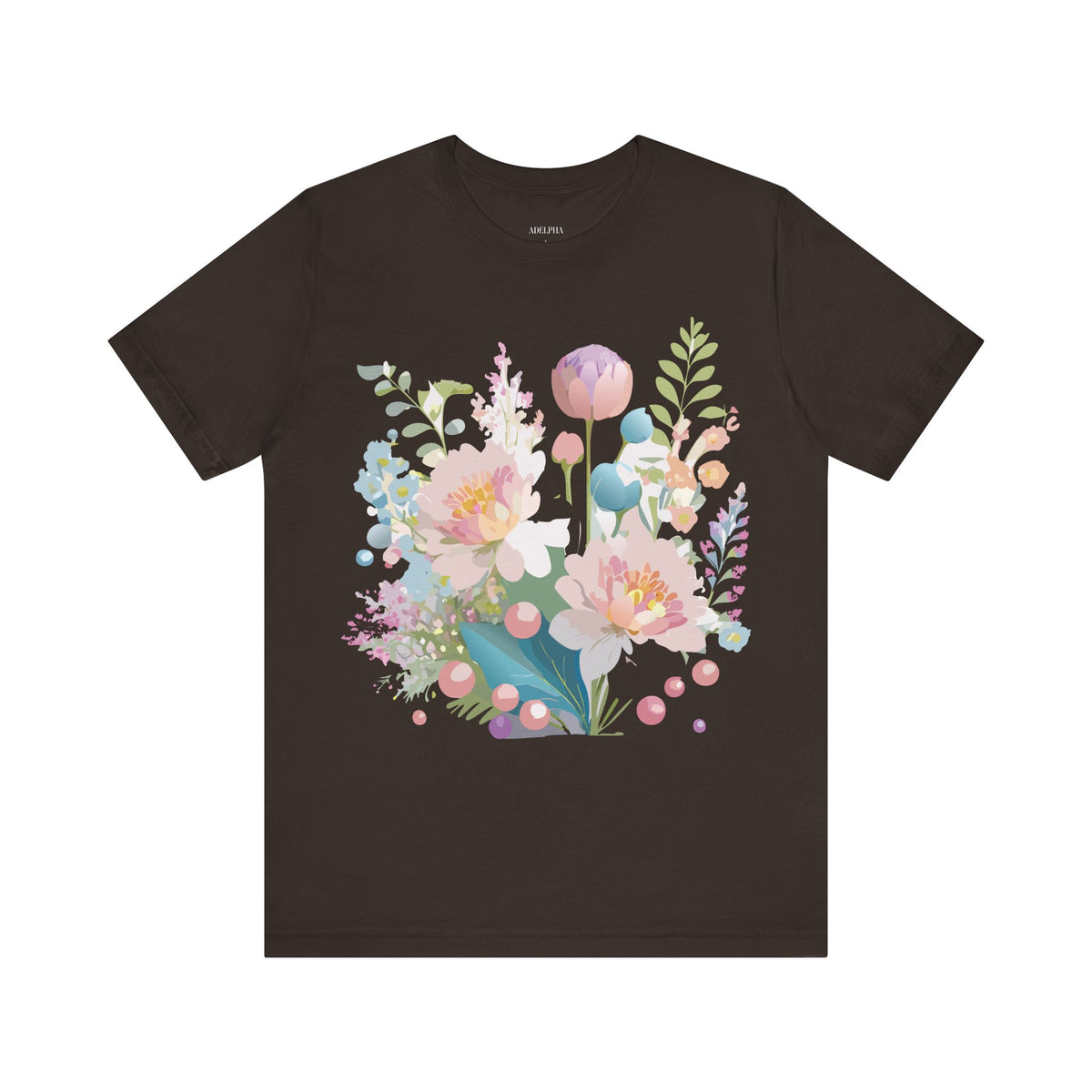 Floral Graphic Tee Shirt - Bella+Canvas Unisex 100 Cotton 24