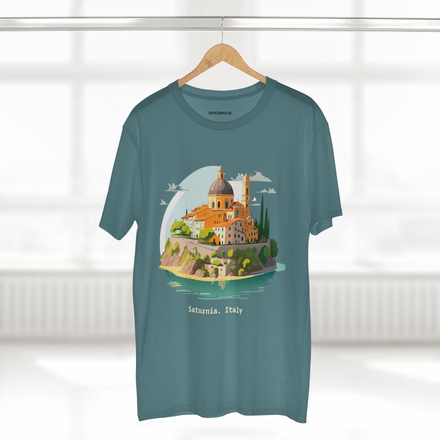Italy Travel Shirt Unisex Cotton Tee With Original Art Design Retro2Nova Edition