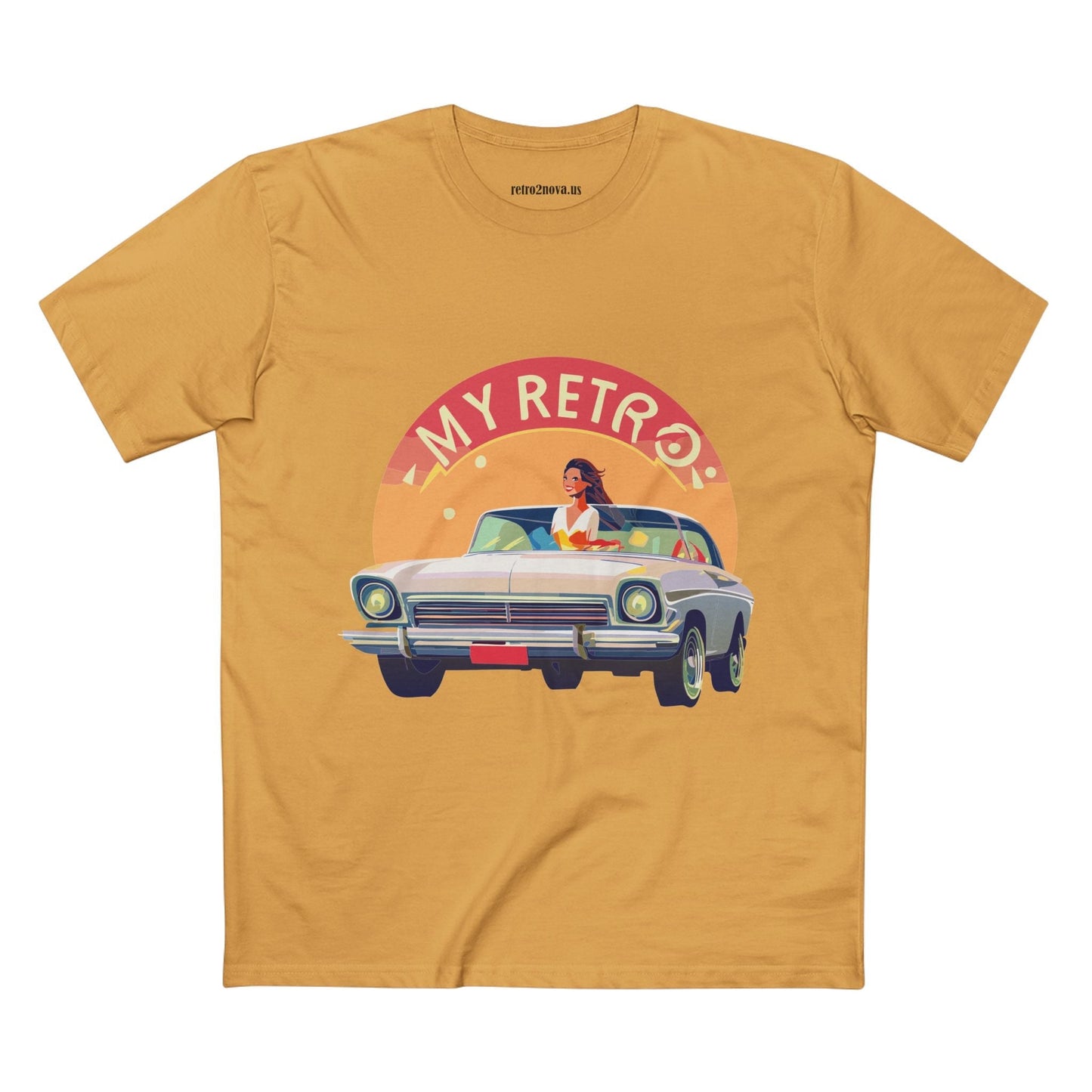 Retro Car Shirts Vintage Car RC-26 Unisex Premium Cotton Tee With Original Art Design