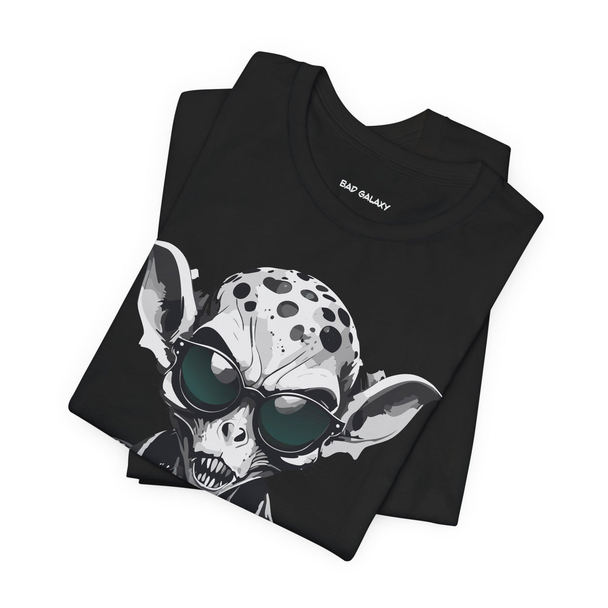 Alien Graphic Unisex Cotton Bella+Canvas Tee with Art Design b64