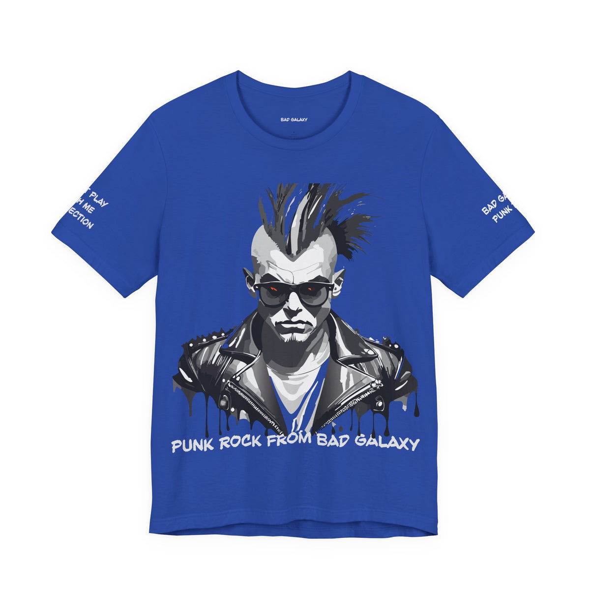 Punk Rock Graphic Unisex Cotton Bella+Canvas Tee with Art Design b33