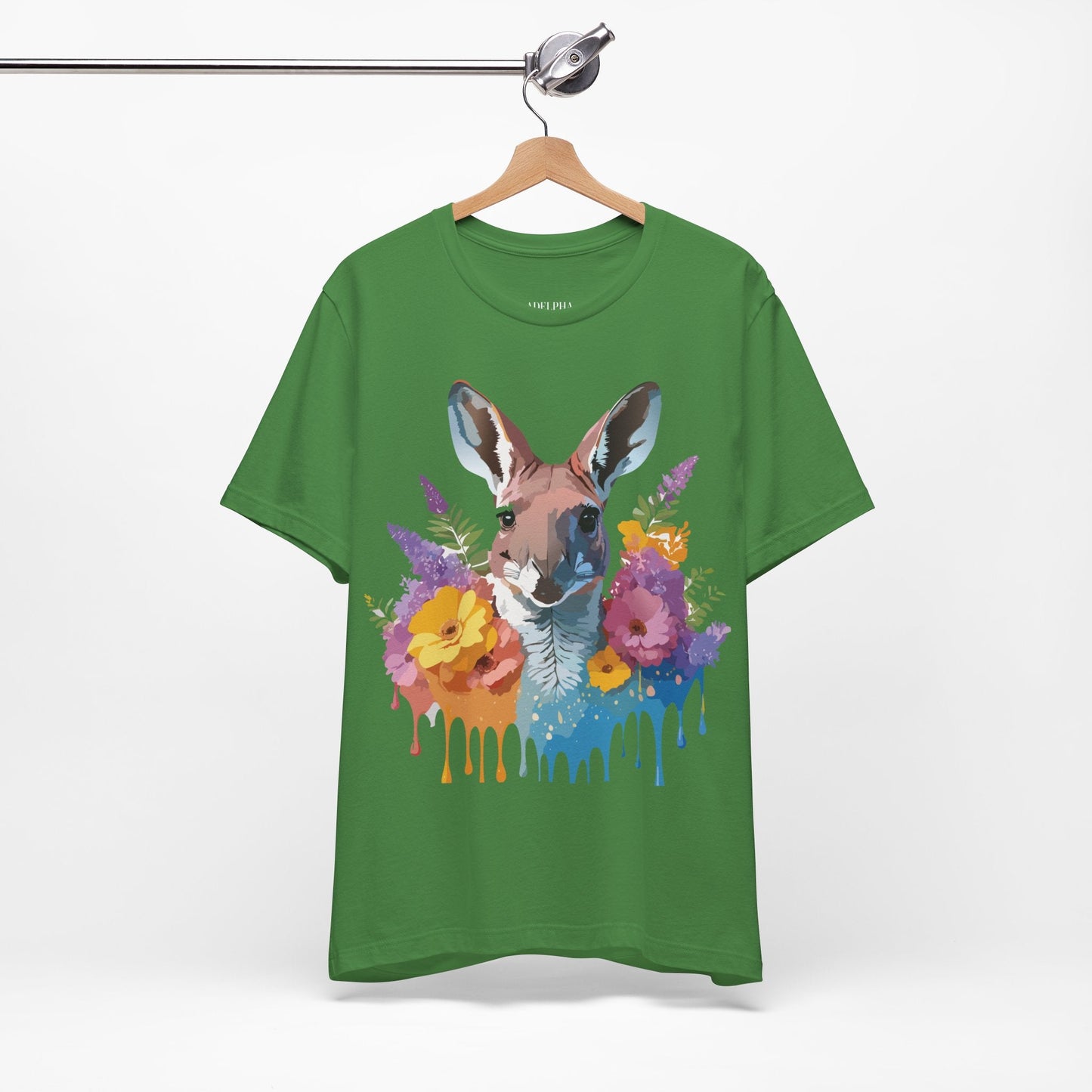 Kangaroo Graphic Tee Unisex Jersey Short Sleeve Adelpha Vintage Inspired Artwork Casual Wear