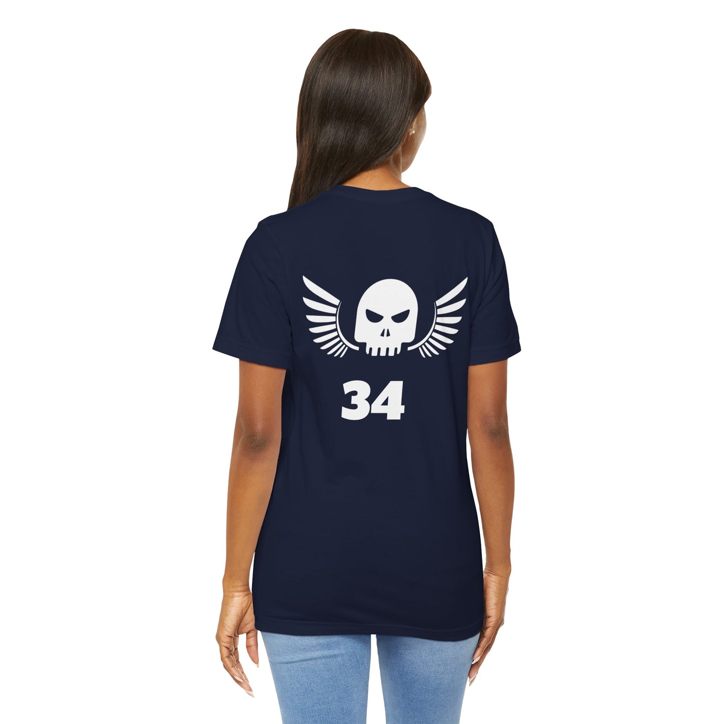 Unisex Cotton Tee Shirt with Skull