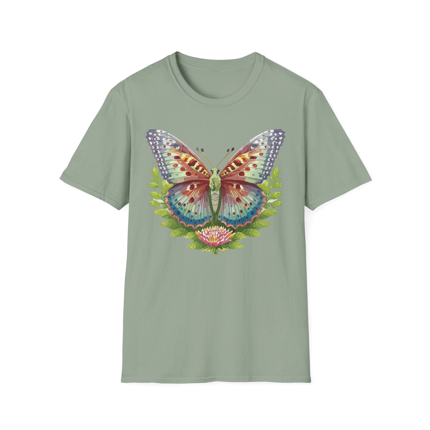 Butterfly Shirt Unisex T Shirt Gildan Softstyle 64000 Breathable Ring Spun Cotton Monarch Tee