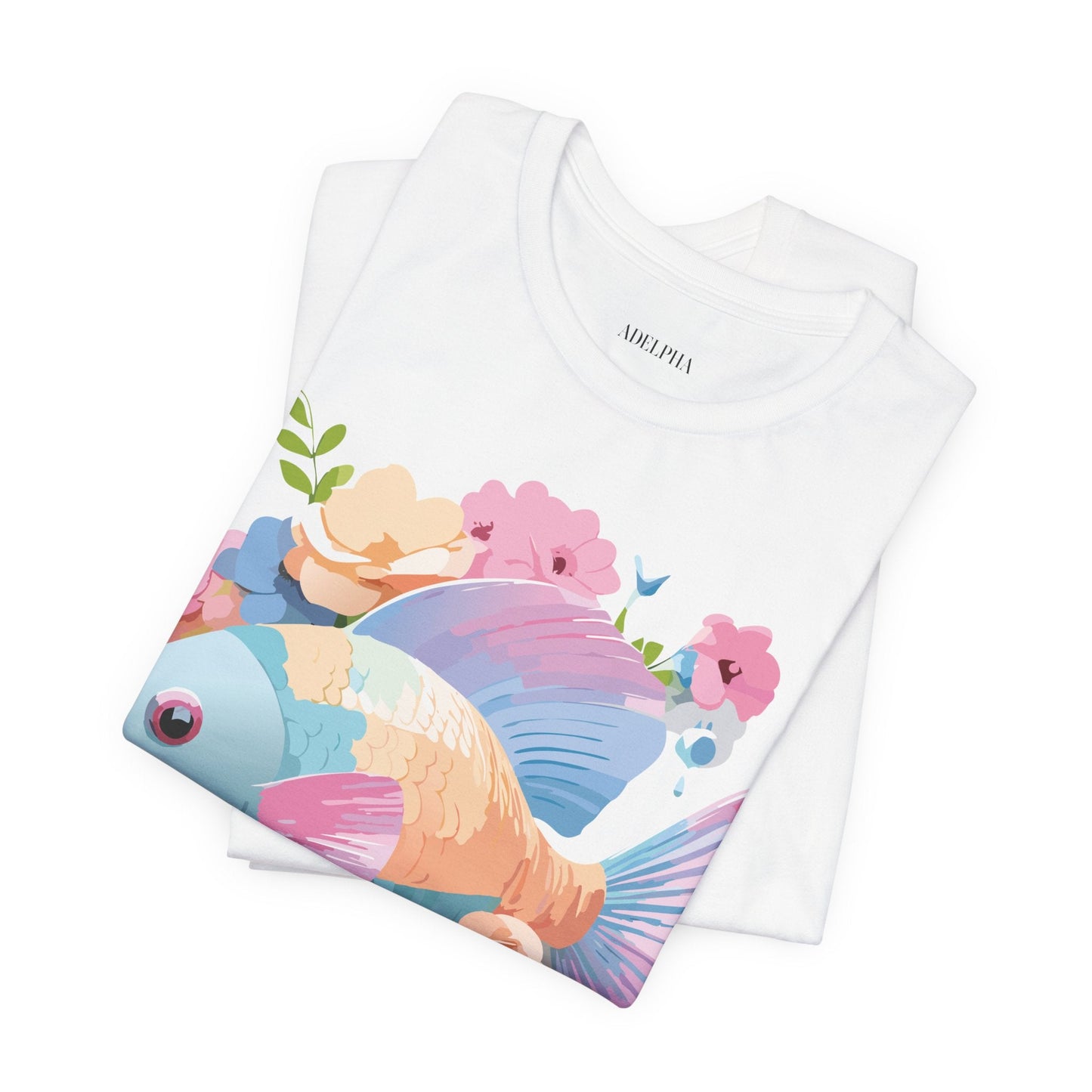 Fish Graphic Unisex 100 Cotton Vintage Artwork Tee 1