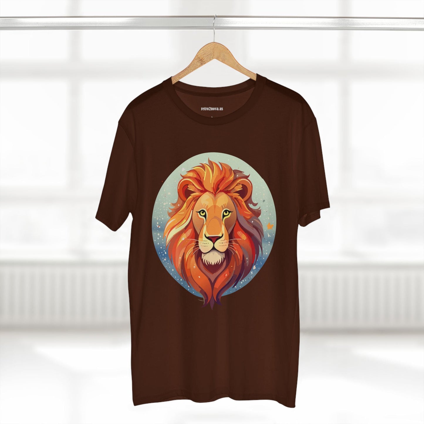 Lion Art Shirt Unisex Premium Cotton Tee With Original Art Design From Retro2Nova Art Collection Worldwide