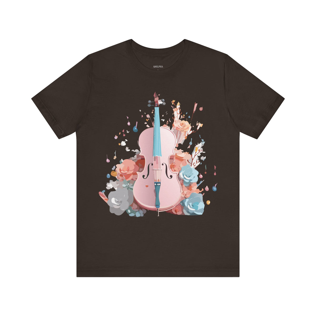 Music Graphic Unisex Cotton Bella+Canvas Tee with Art Design n171