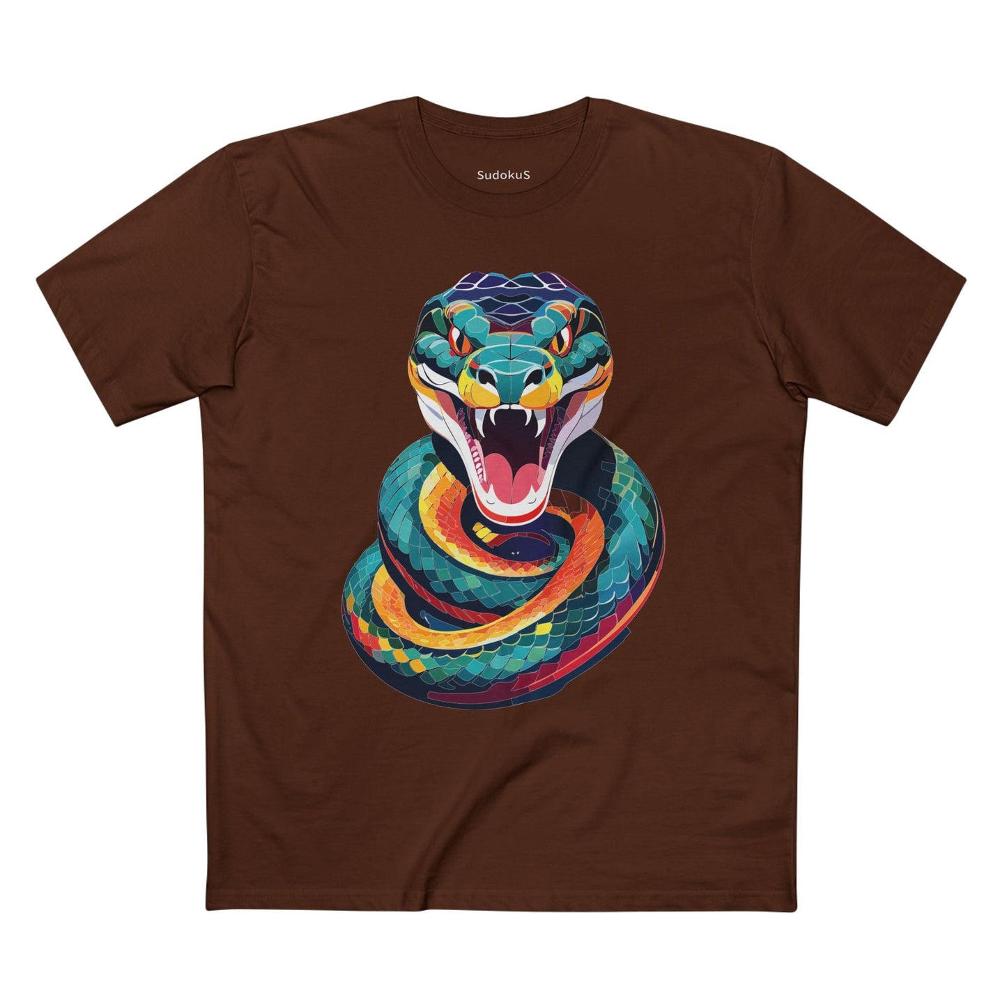 Snake Graphic Unisex 100 Cotton Staple Tee with Animal Design Artwork 2
