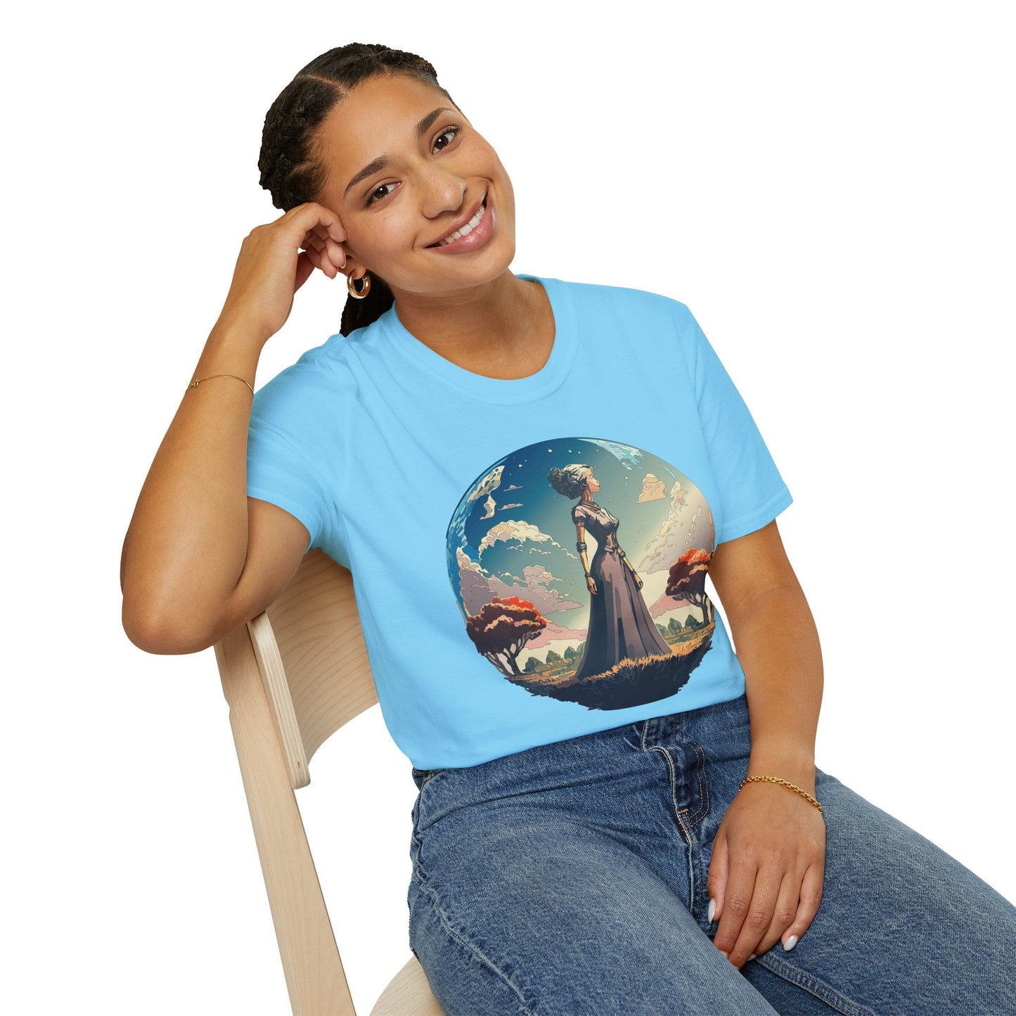 Womens Graphic T Shirt Art Design Tee Gildan Softstyle 64000 Unisex Cotton Short Sleeve