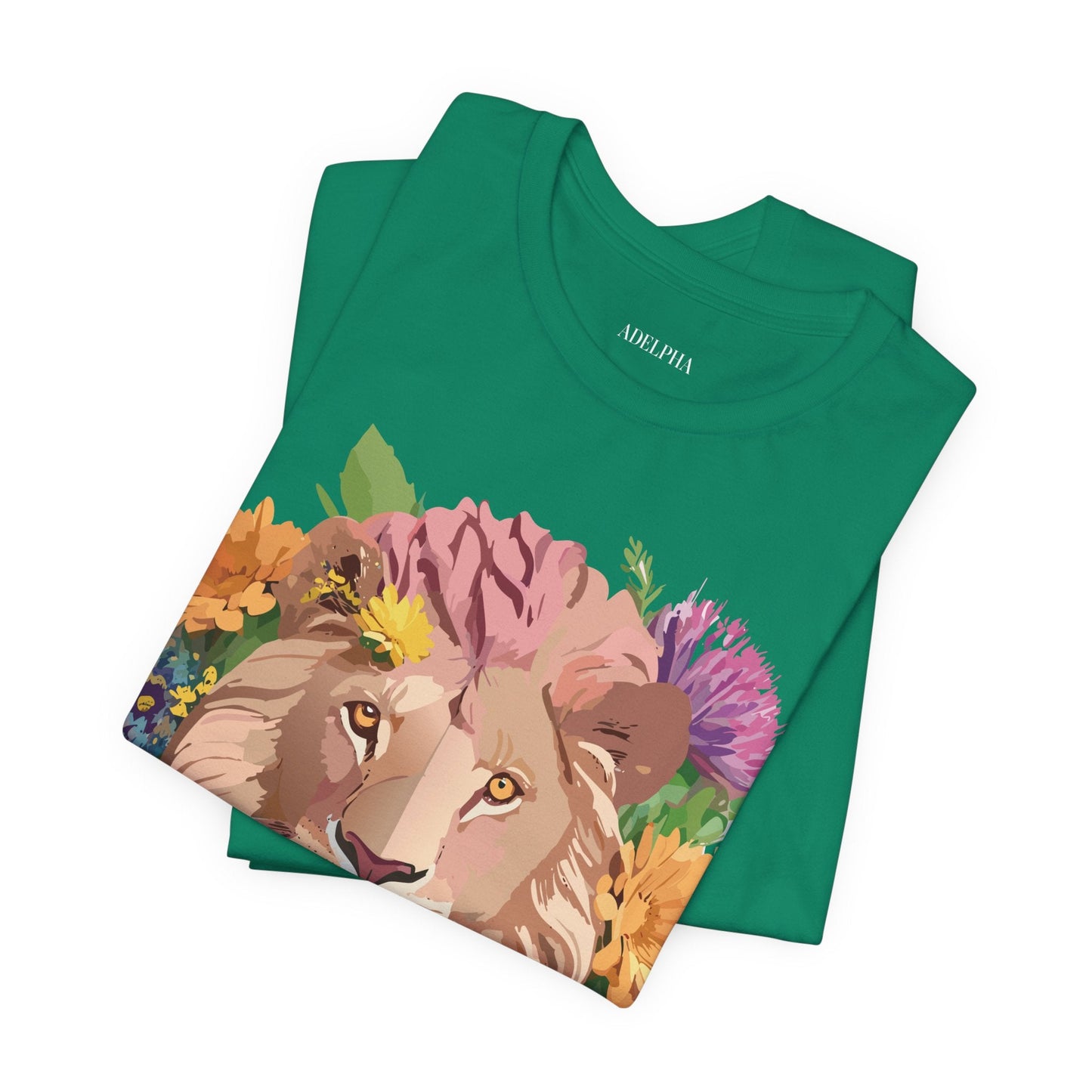 Lion Graphic Tee Unisex Jersey Short Sleeve Art Design Premium Vintage Inspired By Adelpha