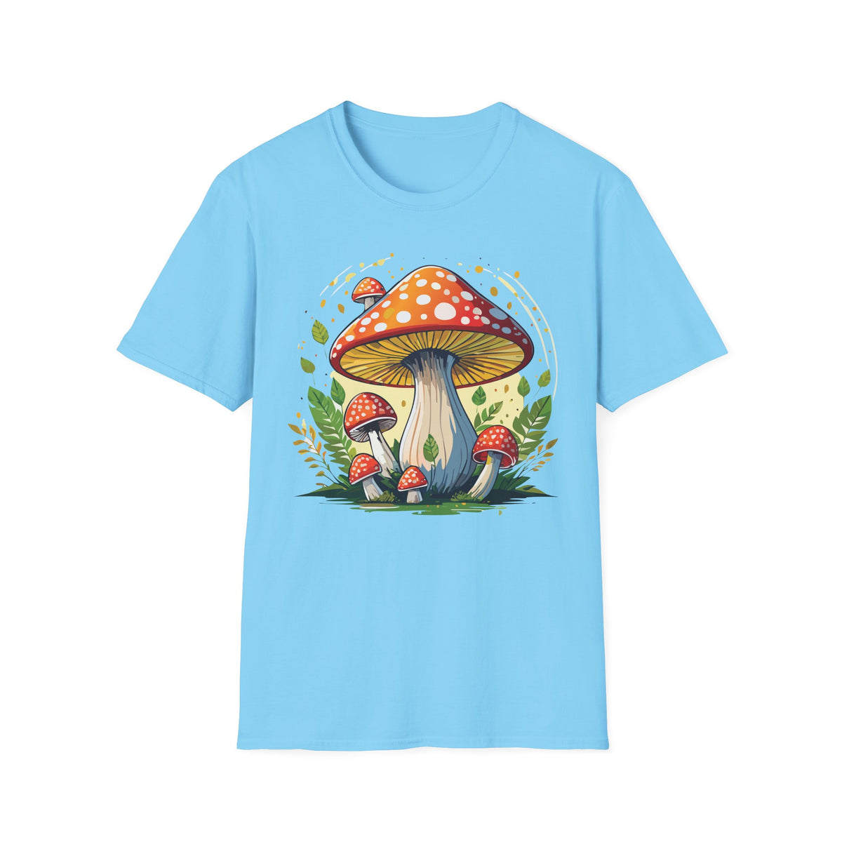 Funny Mashroom Graphic Tee Gildan Unisex 100 Cotton Tee Shirt h24
