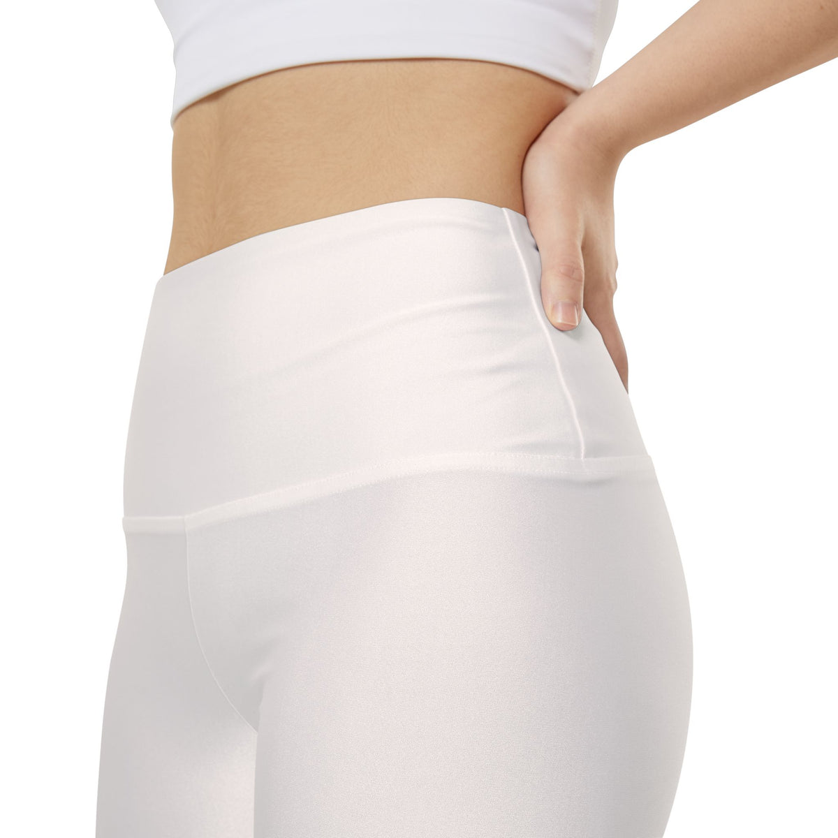Seashell Cream Workout Shorts Yoga Biker Shorts