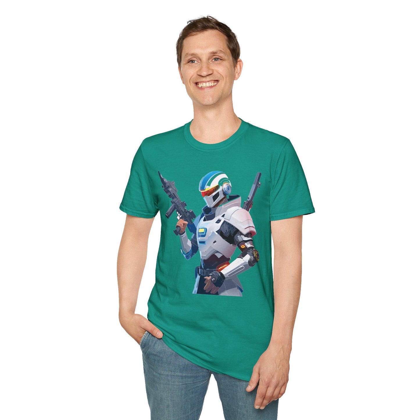 Robocop Graphic Unisex Cotton With Cyber Man Artwork Tee 2
