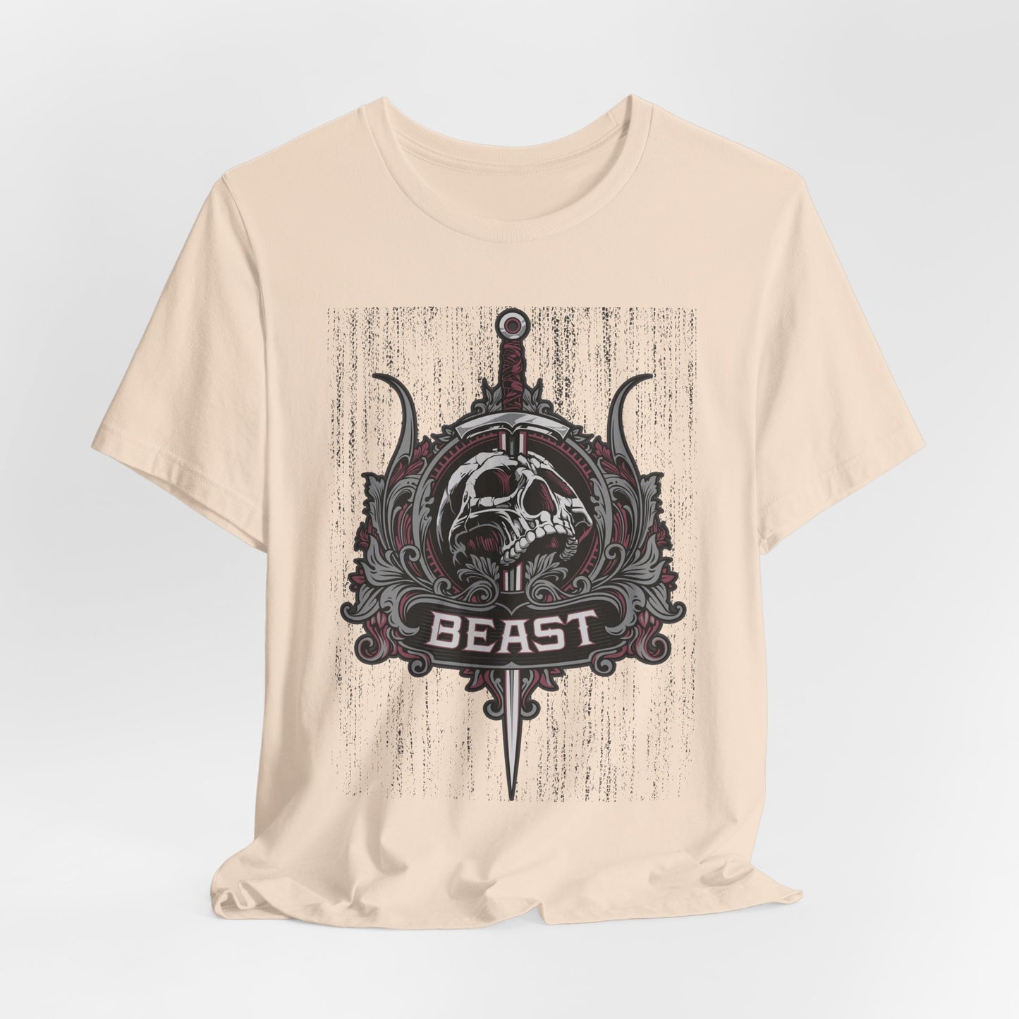 Beast Graphic Tee, Graphic T-Shirt, Artistic Vintage T-Shirt, Vintage Shirt, Skull Tee, Art Design Skull Tees