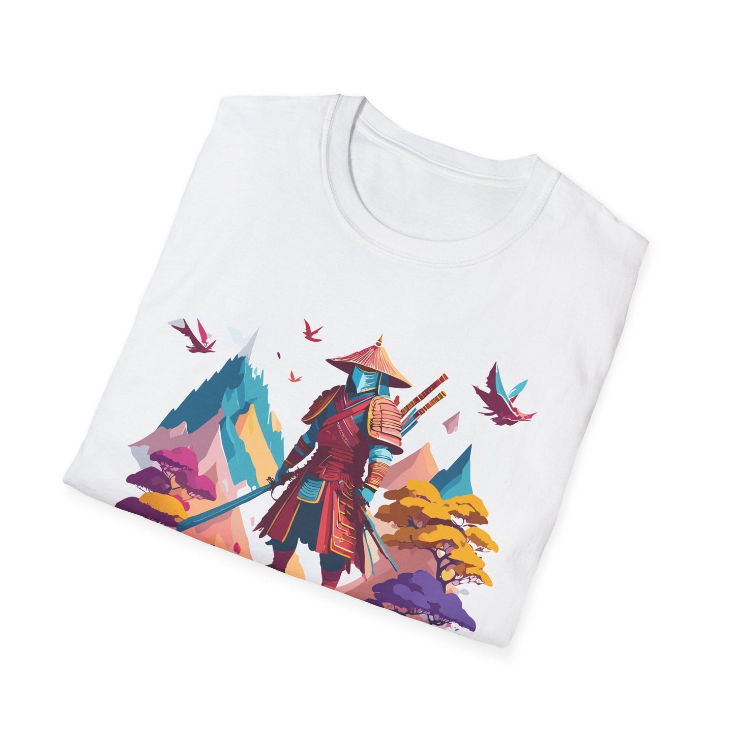 Samurai Shirt Unisex Samurai Tee Short Sleeve Gildan Softstyle 64000 100 Percent Ring Spun Cotton
