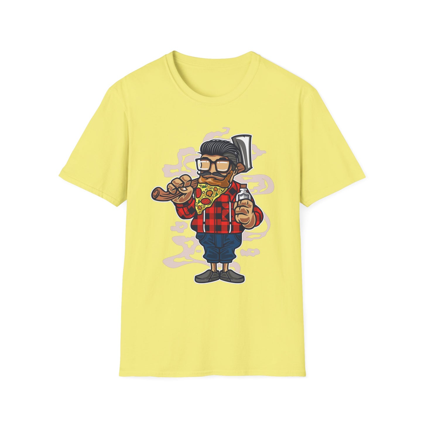 Unisex Cotton T-Shirt with Cartoon Graphic Design