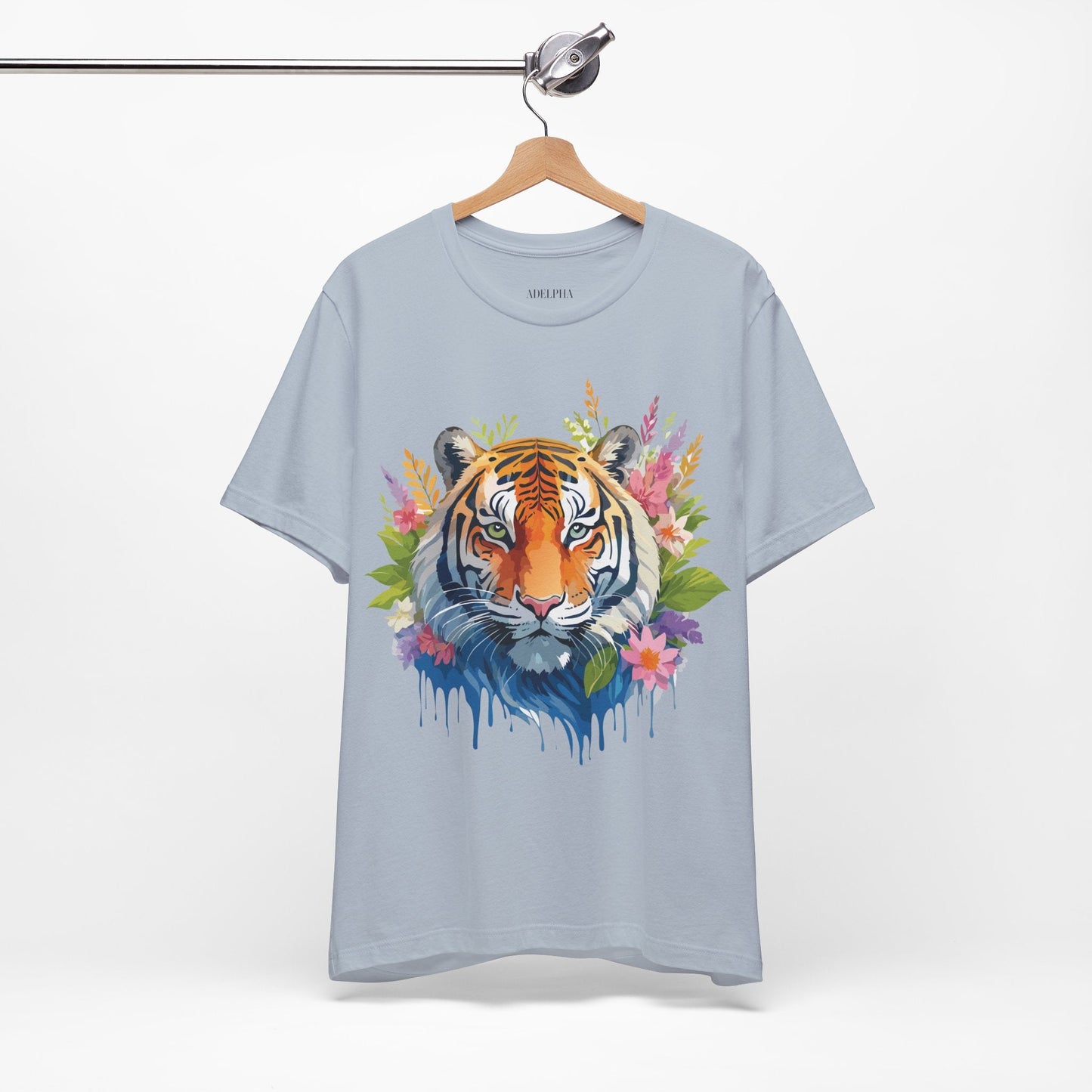 Tiger Graphic Tee Unisex Vintage Style Shirt With Original Adelpha Artwork Premium Quality