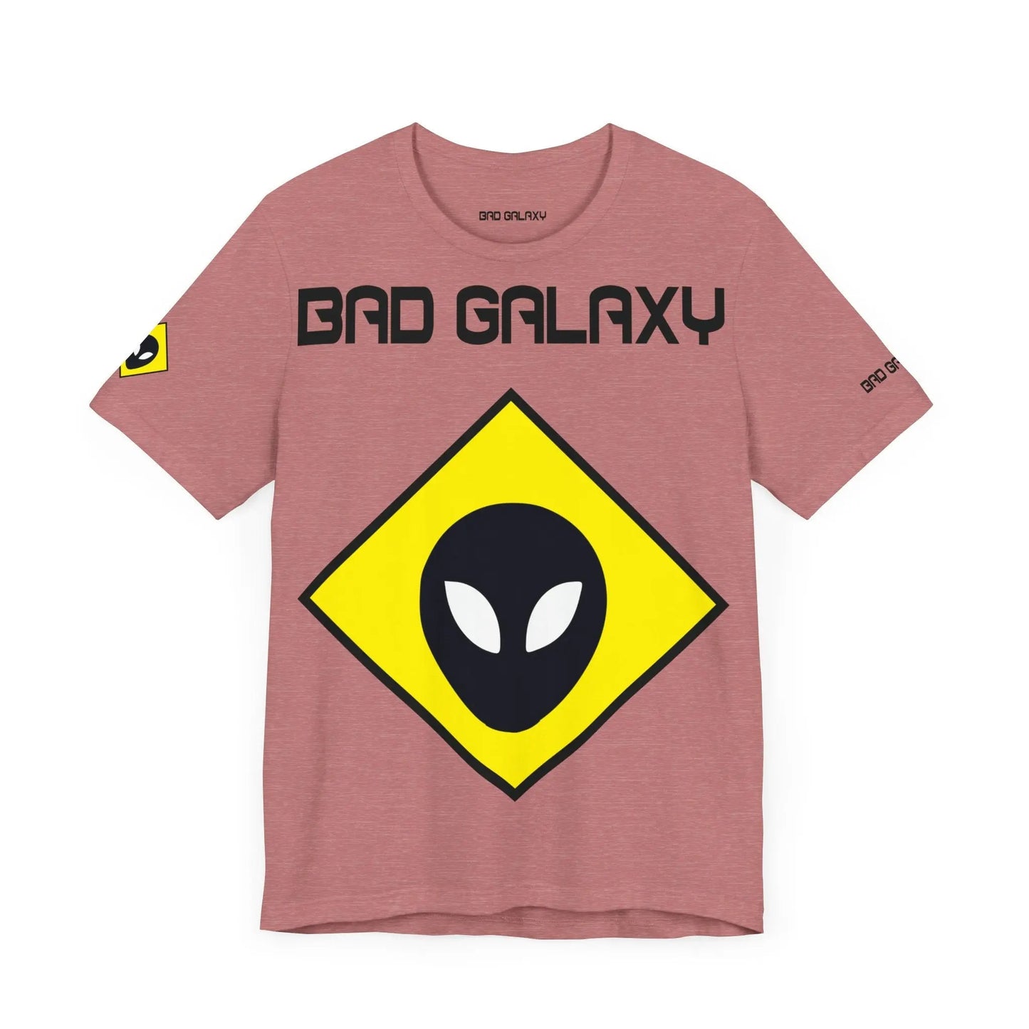 Bad Galaxy Tee Shirt With Alien 100 Percent Cotton Made In USA Eco Friendly Inks