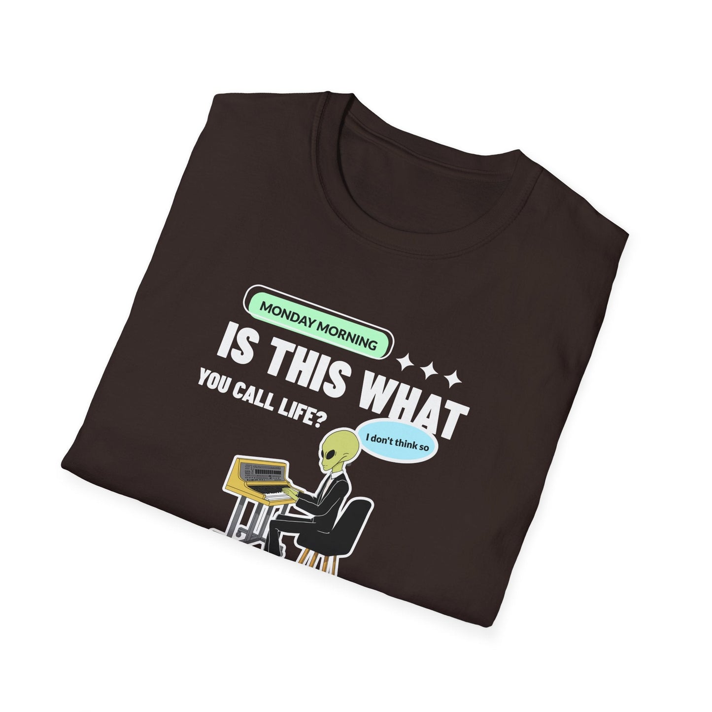 Alien Office Worker T-Shirt Unisex Cotton