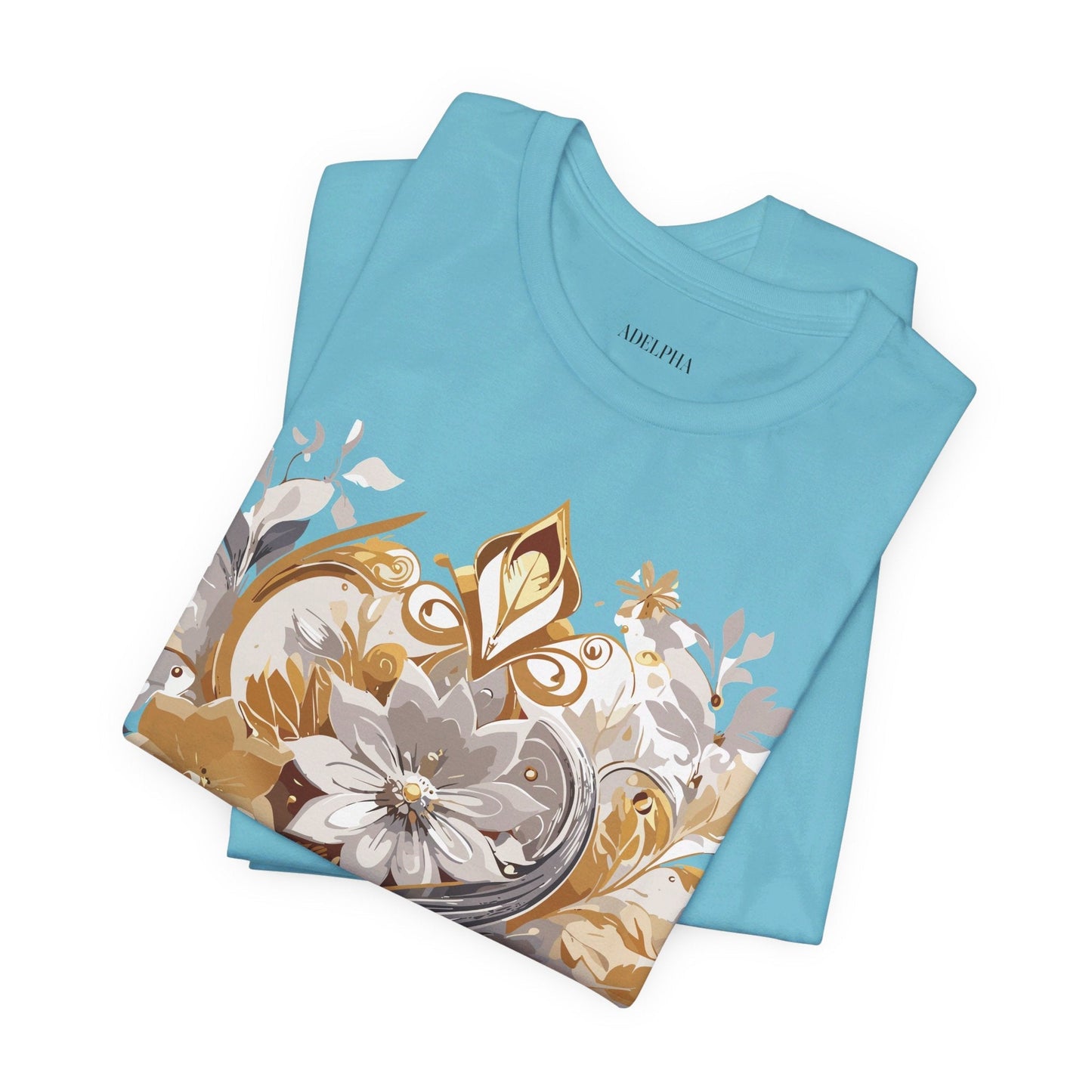 Adelpha Vintage Inspired Unisex Graphic Tee Short Sleeve Jersey Art Design Premium Casual Wear