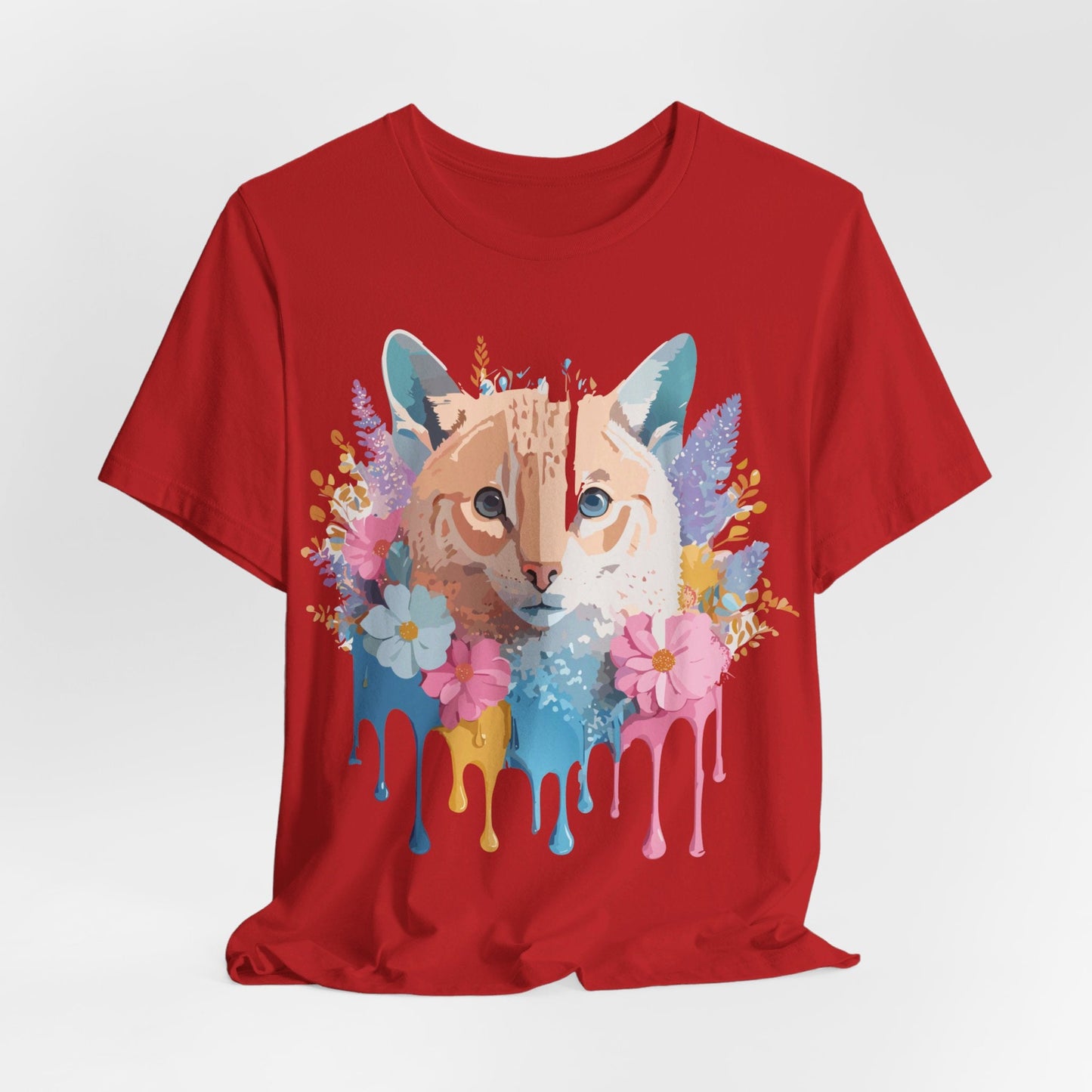 Cat Graphic Tee Unisex Vintage Art Design Adelpha Premium Comfort