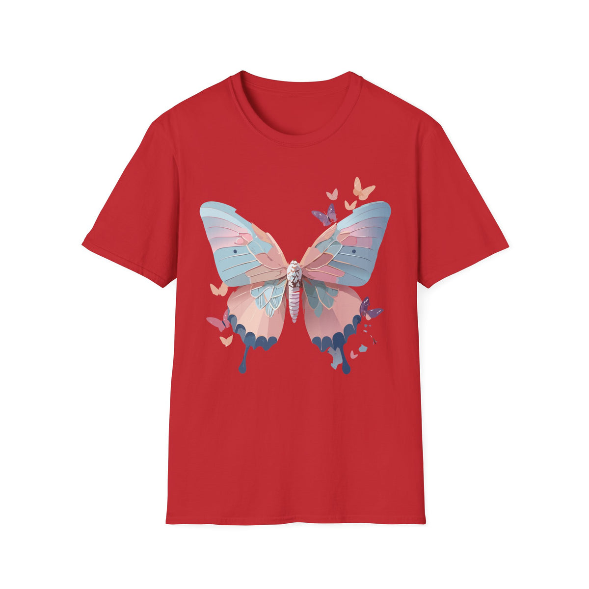 Watercolor Butterfly T-Shirt – Colorful Nature-Inspired Gift Graphic Tee Unisex 100 Cotton Gildan T-Shirt
