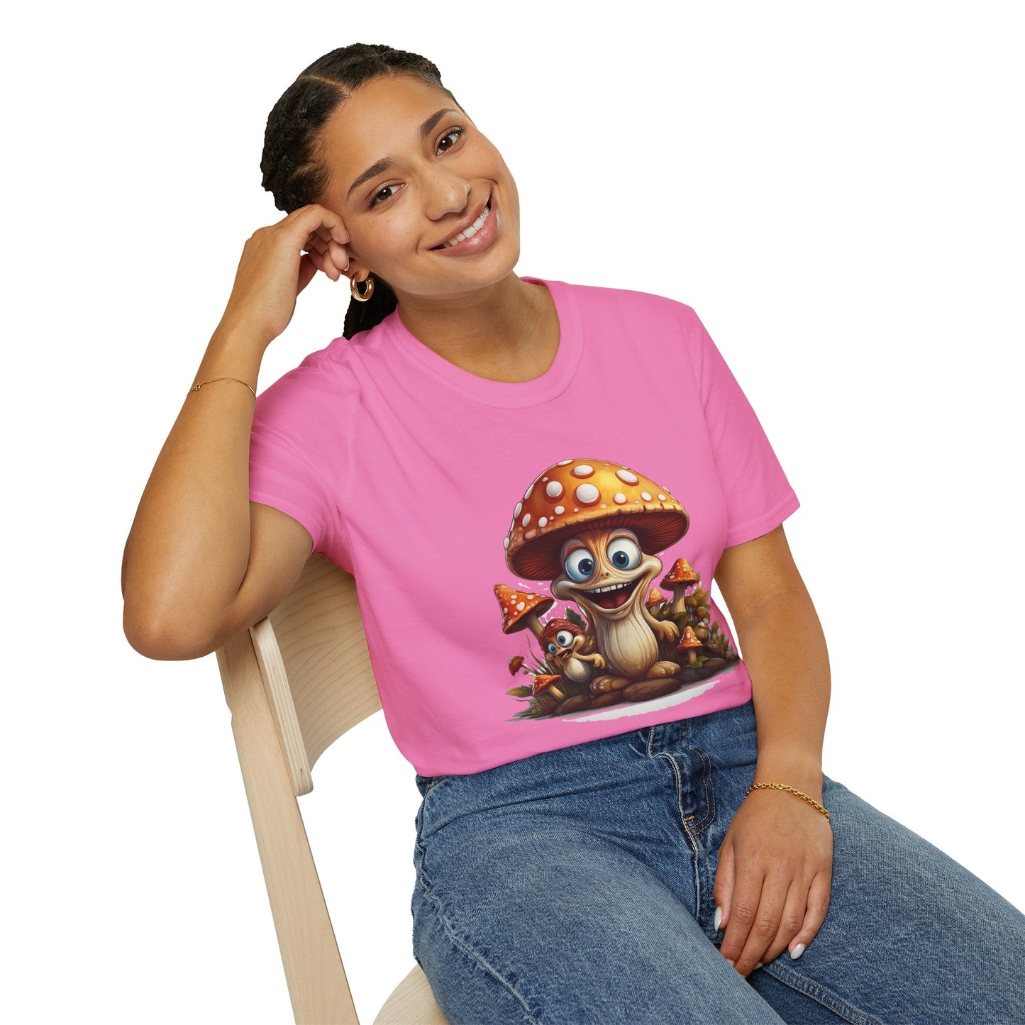 Mashroom Tee Shirt Unisex Softstyle 64000 Comfortable Mushroom Shirt With Funny Fungus Design