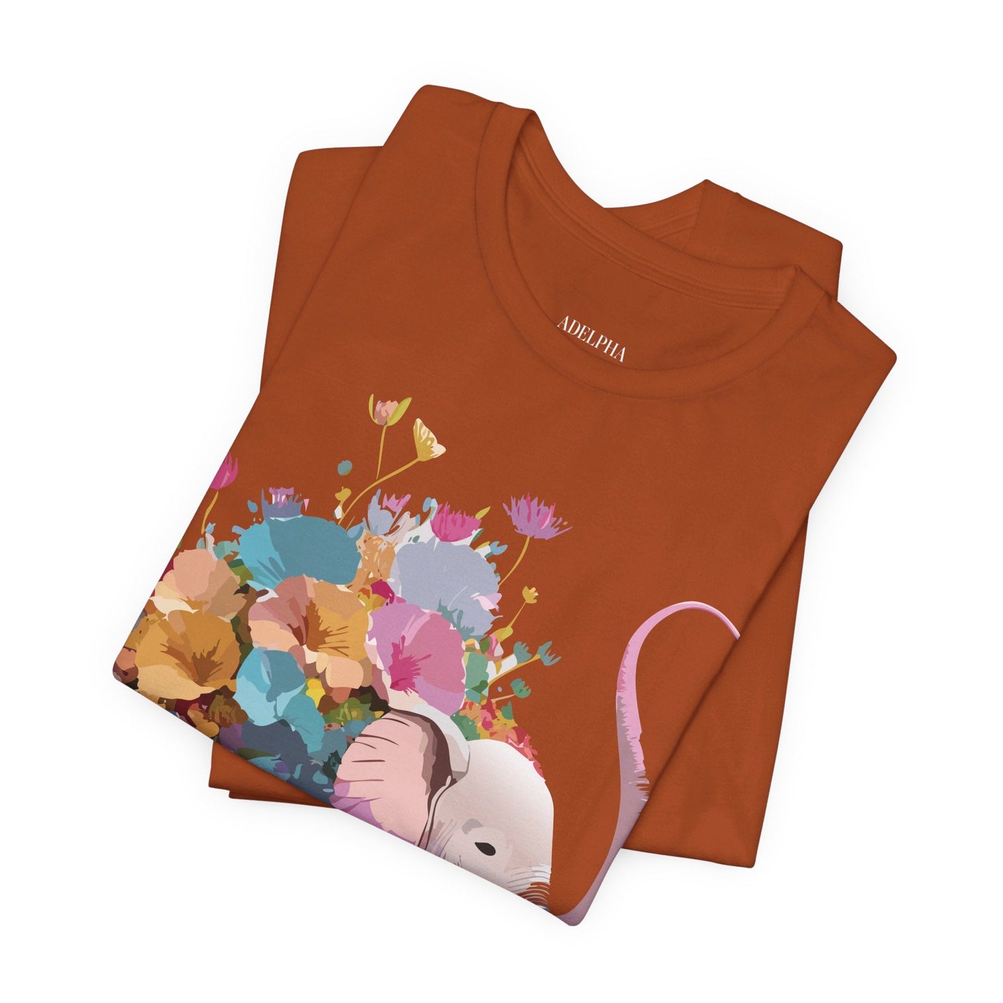 Elephant Graphic T Shirt Unisex Vintage Inspired Art Tee Adelpha Short Sleeve Artwork