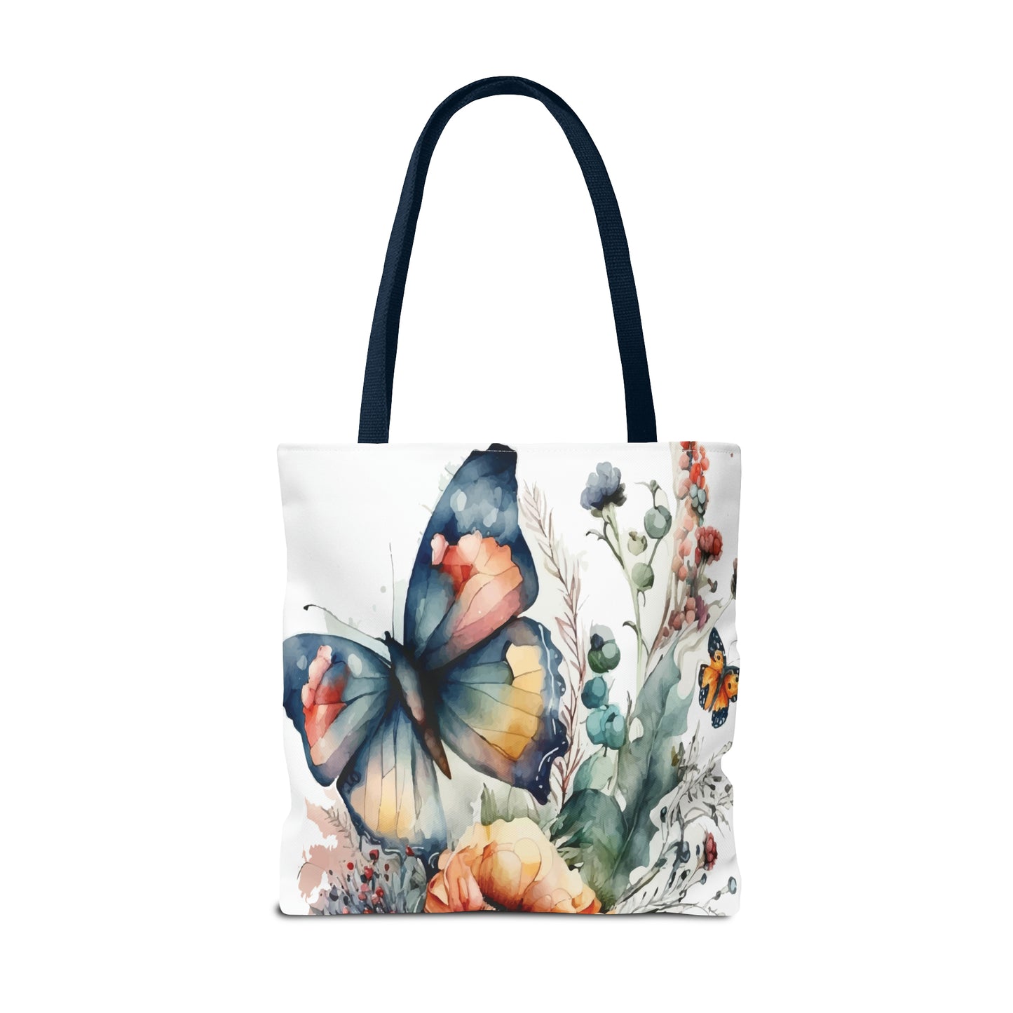 Canvas Bag with Butterfly Prints