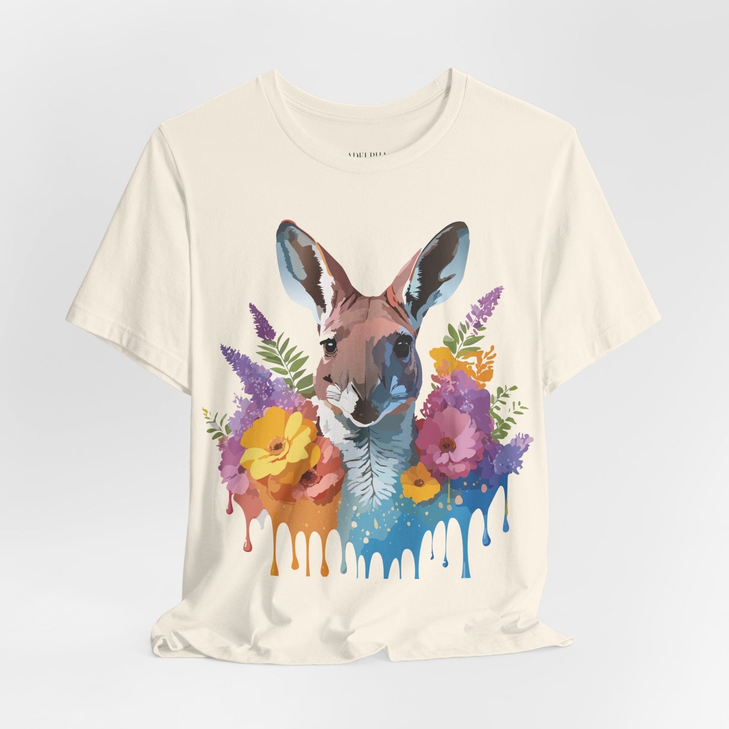 Kangaroo Graphic Unisex 100 Cotton Vintage Animal Artwork Tee 8