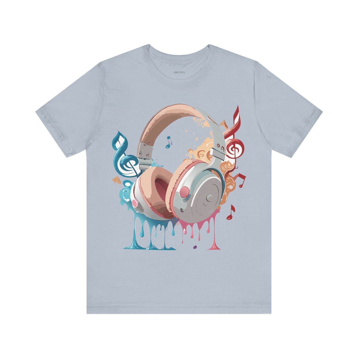 Music Graphic Unisex 100 Cotton Vintage Art with Musical Elements Tee 97