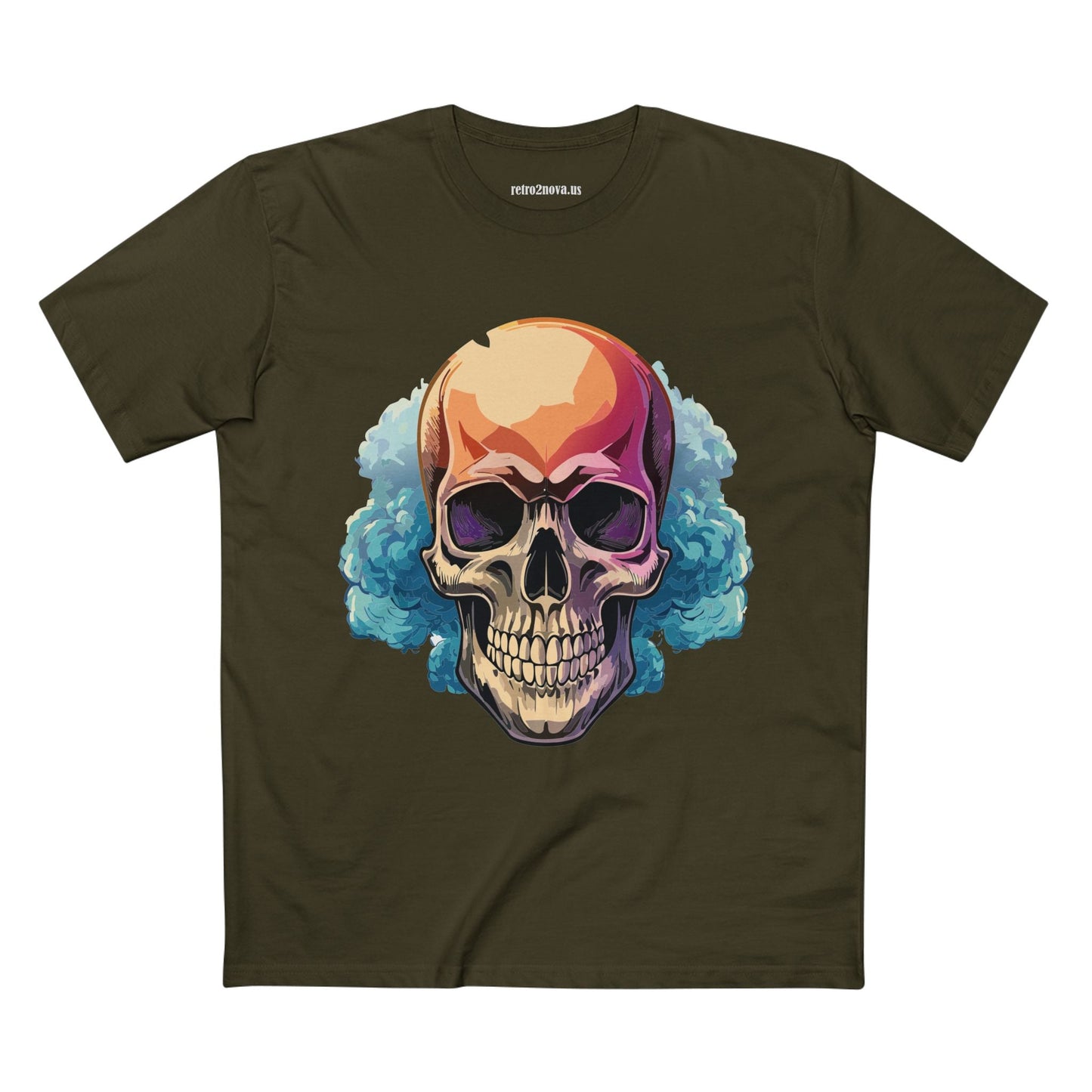 Skull Shirt Skeleton Shirt Unisex Premium Cotton Art Tee From Retro2Nova Original Art Design
