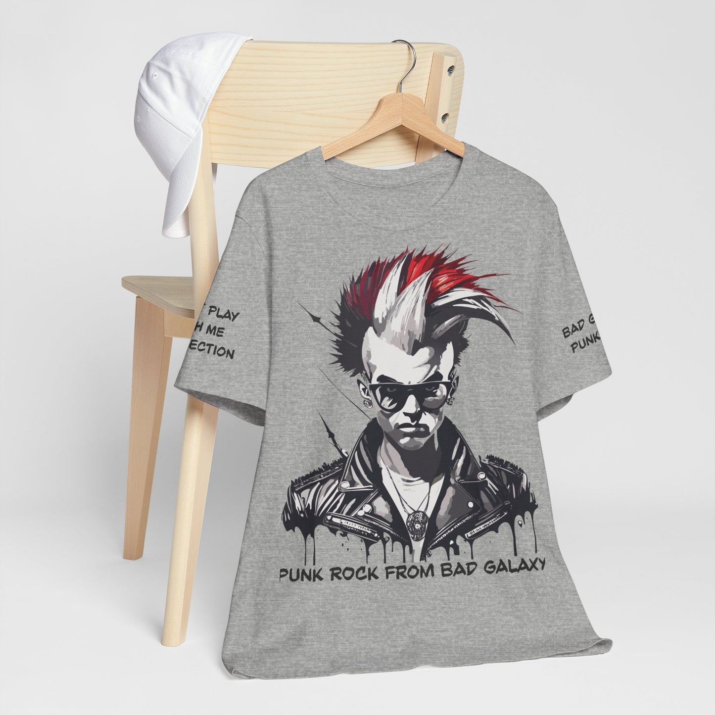 Punk Rock Tee Shirt From Bad Galaxy Made To Order 100 Cotton Free Shipping Eco Friendly Inks