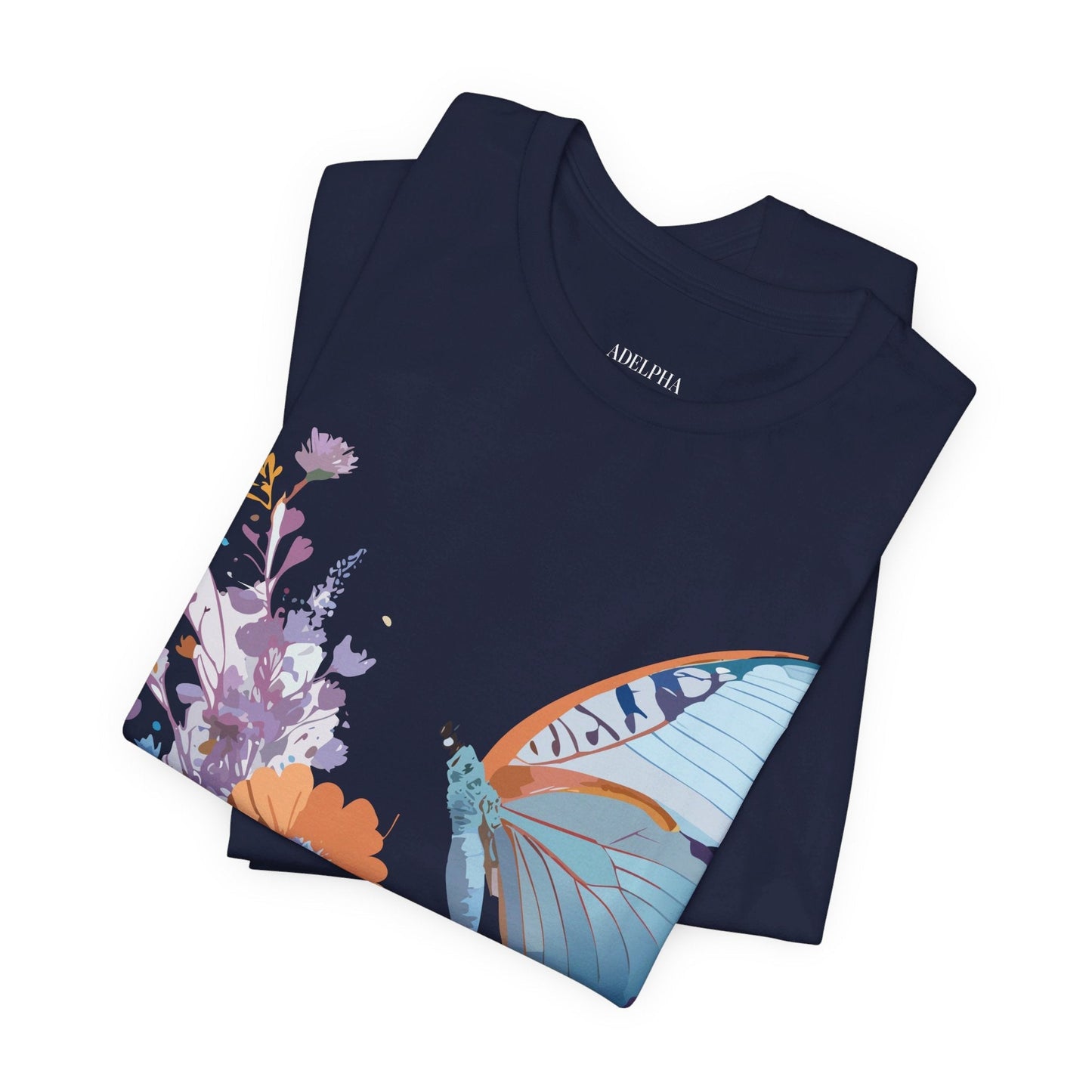 Butterfly Graphic Tee Unisex Jersey Short Sleeve Vintage Inspired Adelpha Art
